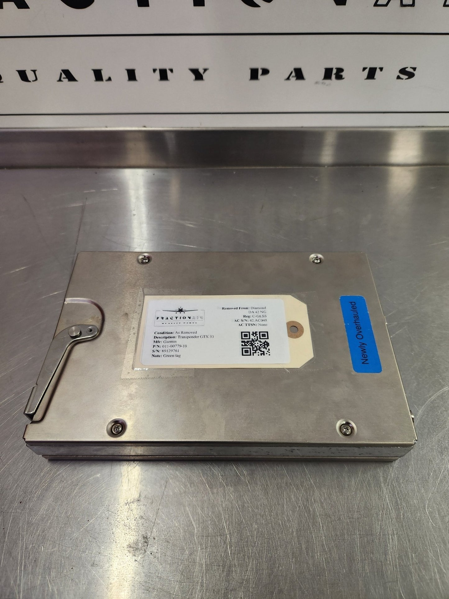 011 - 00779 - 10 Garmin Transponder GTX 33 | FractionAIR Parts - Aircraft Parts & Accessories