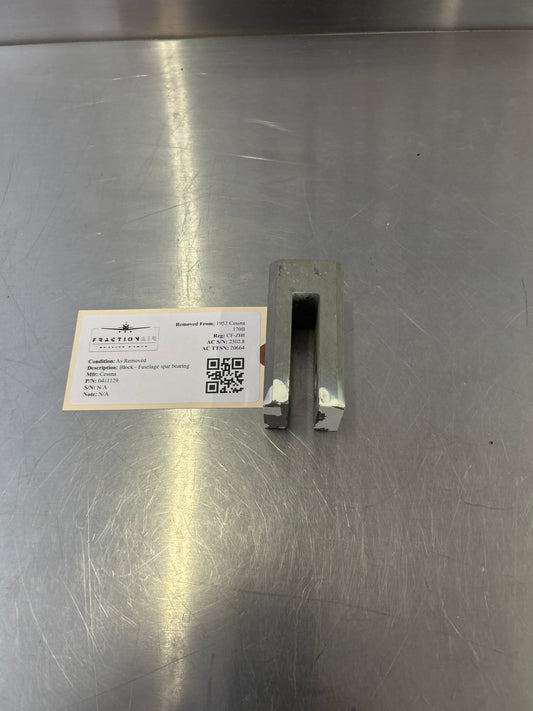 0411129 Cessna Block - Fuselage spar bearing | FractionAIR Parts - Aircraft Parts & Accessories