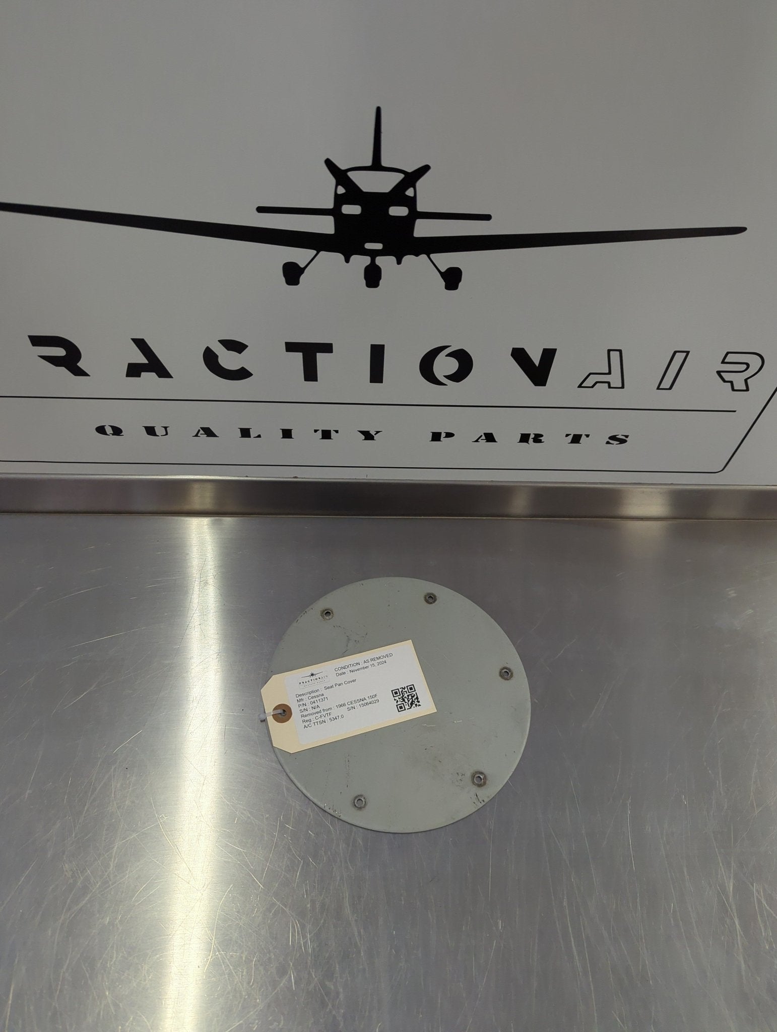 0411371 CESSNA 150F Seat Pan Cover | FractionAIR Parts - Aircraft Parts & Accessories