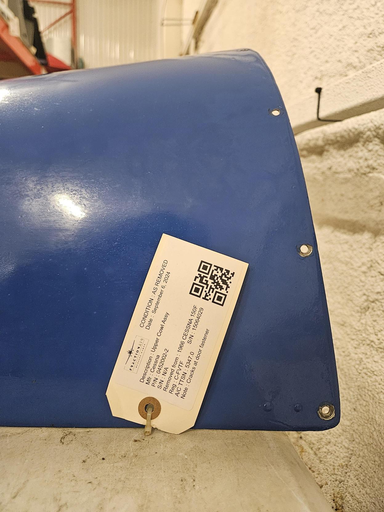 0452002 - 2 Cessna 150F Upper Cowl Assy | FractionAIR Parts - Aircraft Parts & Accessories