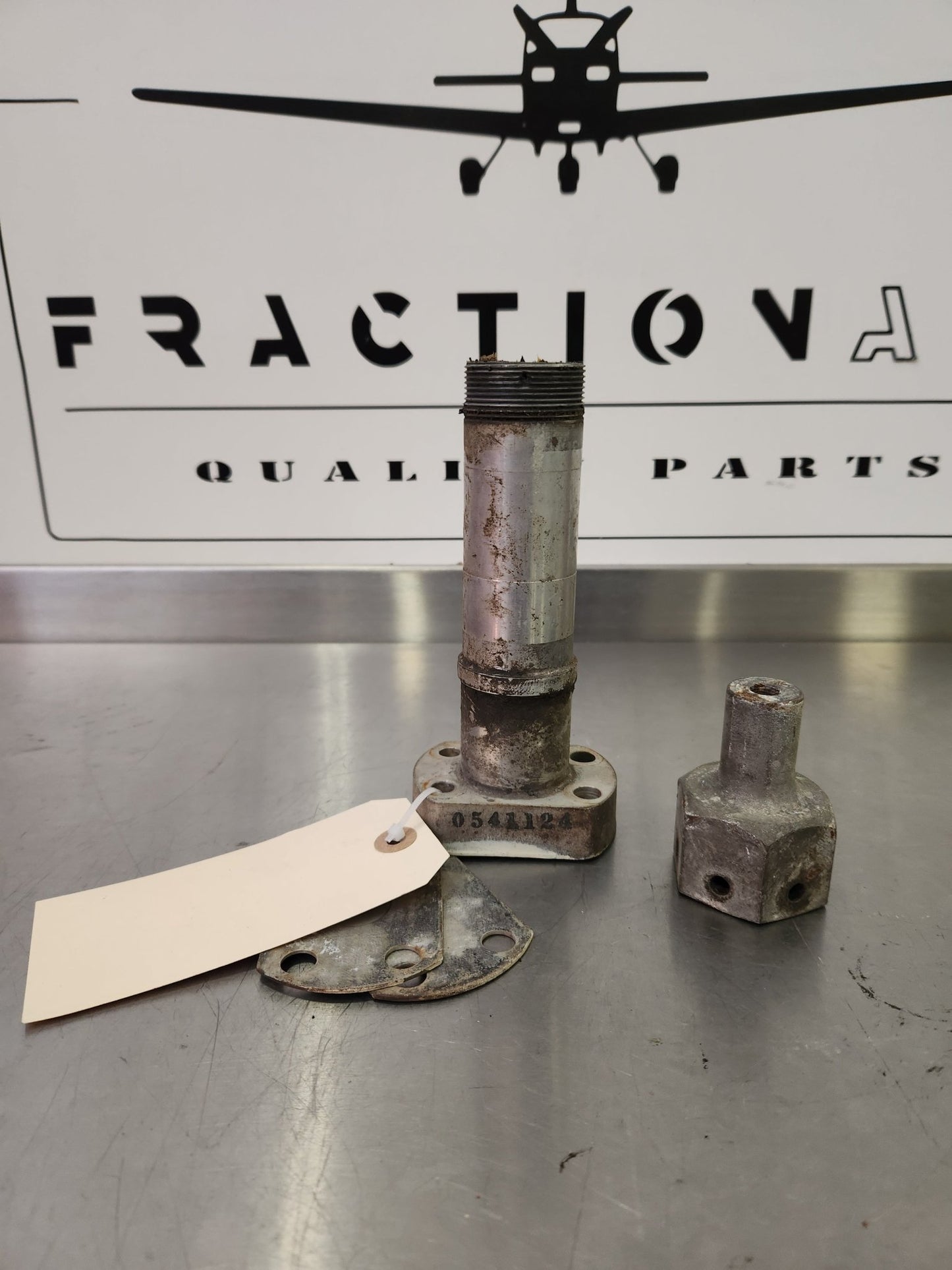 0541124 Cessna Main Gear Axle w/ Nut and Shim | FractionAIR Parts - Aircraft Parts & Accessories