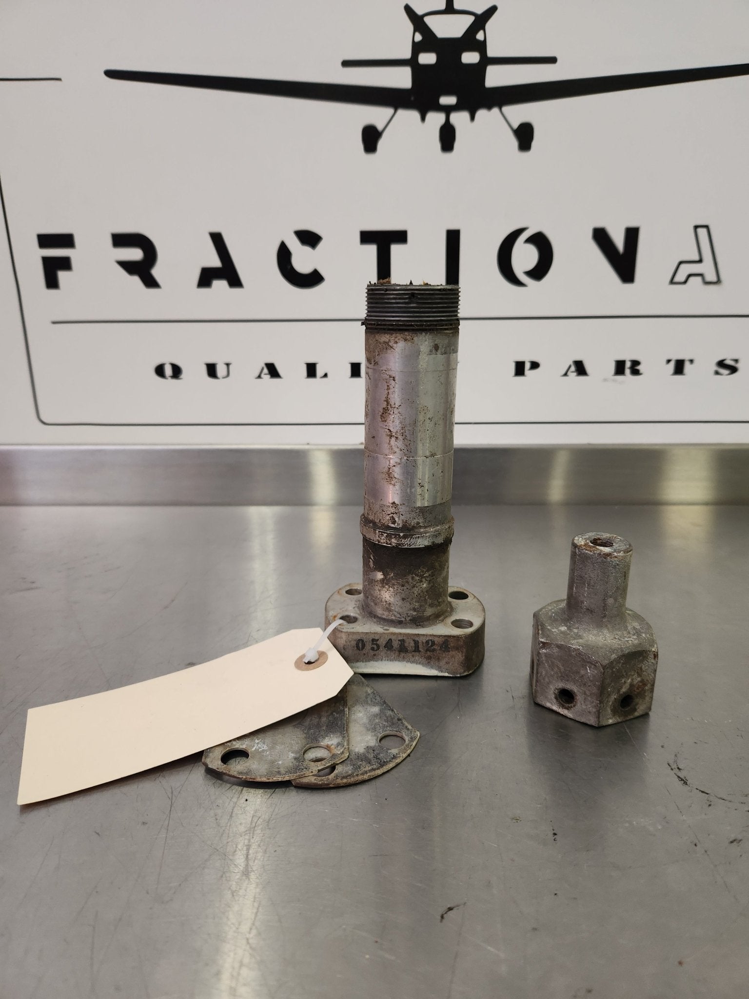 0541124 Cessna Main Gear Axle w/ Nut and Shim | FractionAIR Parts - Aircraft Parts & Accessories