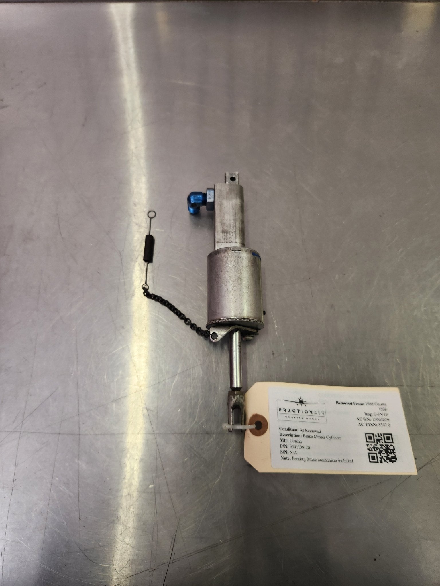 0541138 - 20 Cessna Brake Master Cylinder | FractionAIR Parts - Aircraft Parts & Accessories
