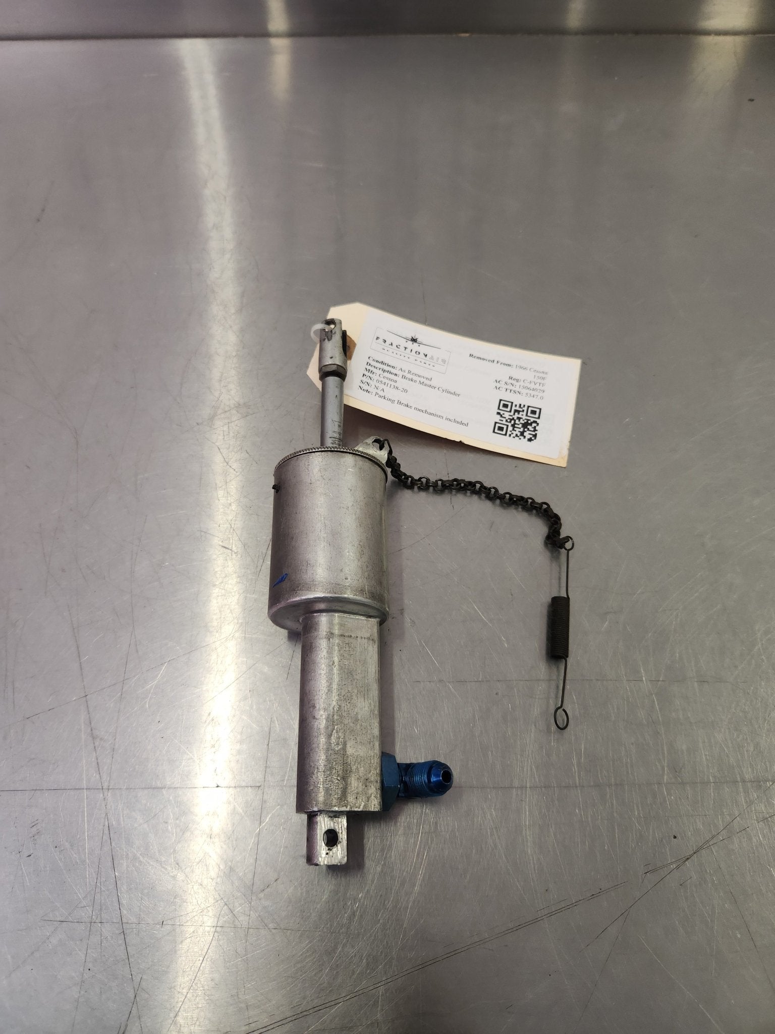 0541138 - 20 Cessna Brake Master Cylinder | FractionAIR Parts - Aircraft Parts & Accessories