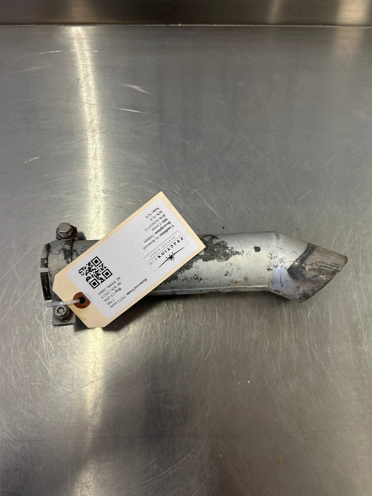 0550157 - 3 Cessna Tailpipe | FractionAIR Parts - Aircraft Parts & Accessories