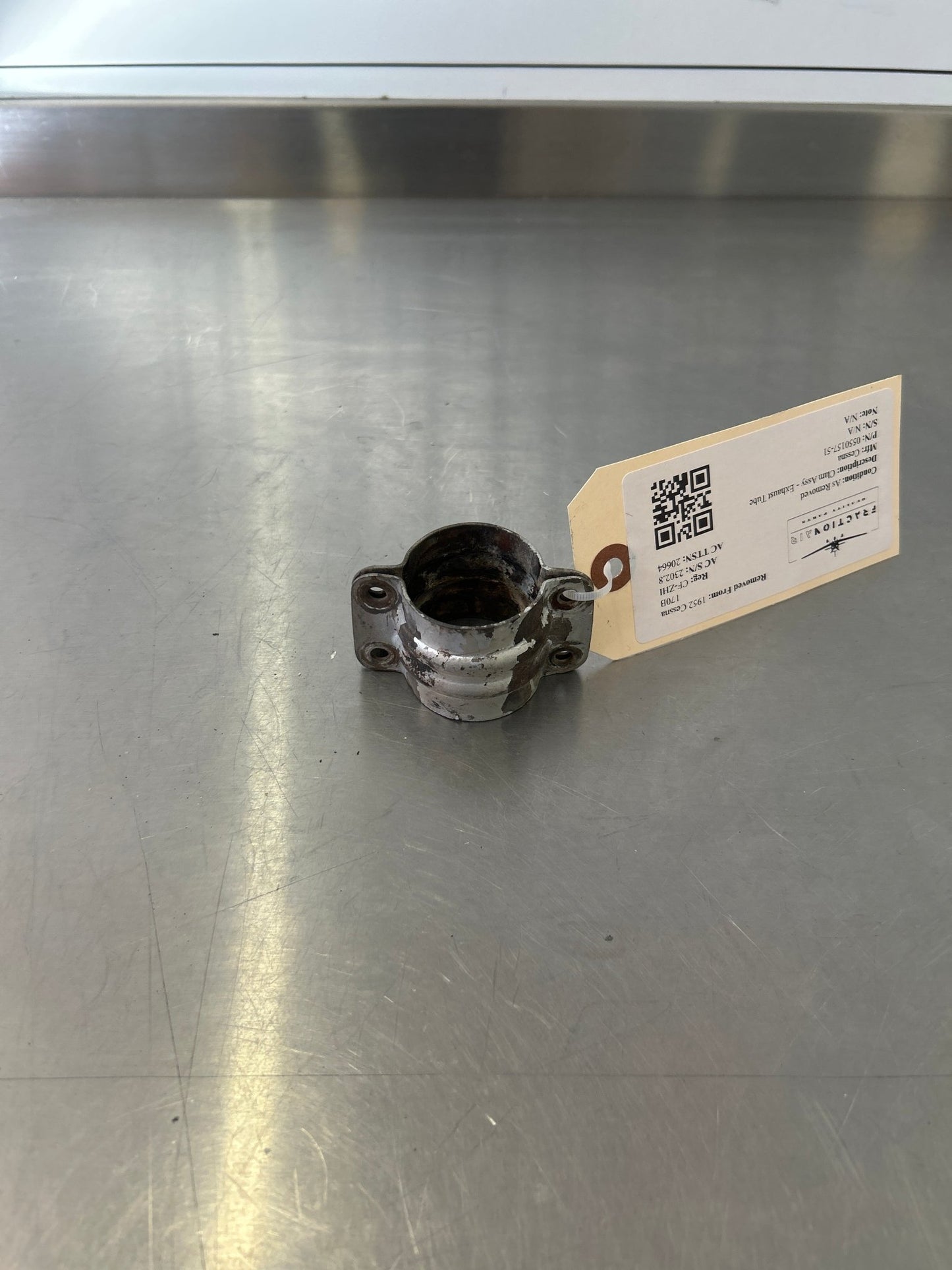 0550157 - 51 Cessna Clam Assy - Exhaust Tube | FractionAIR Parts - Aircraft Parts & Accessories
