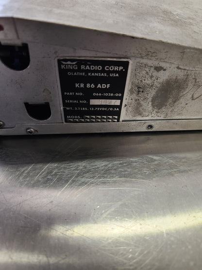 066 - 1038 - 00 KING RADIO CORP. King Radio KR - 86 ADF Receiver Radio with Tray (Volts: 14) | FractionAIR Parts - Aircraft Parts & Accessories