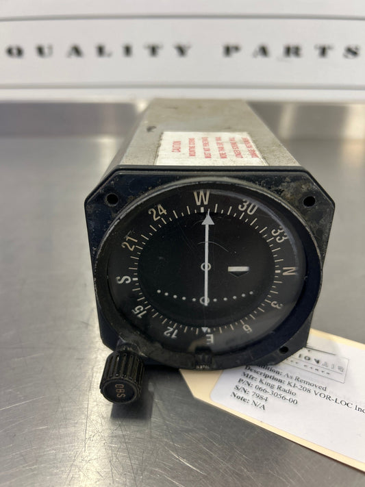066 - 3056 - 00 King Radio KI - 208 VOR - LOC Indicator | FractionAIR Parts - Aircraft Parts & Accessories
