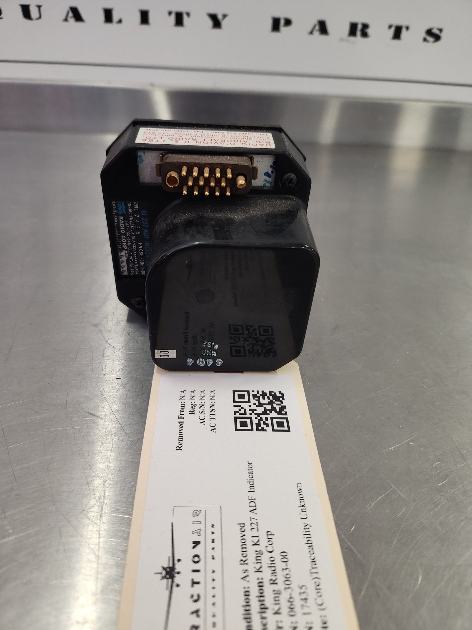 066 - 3063 - 00 King Radio Corp King KI 227 ADF Indicator | FractionAIR Parts - Aircraft Parts & Accessories