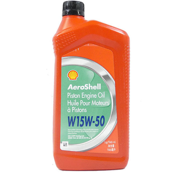 AeroShell Oil W 15W-50 Multi-Grade - Case of 6 Quarts