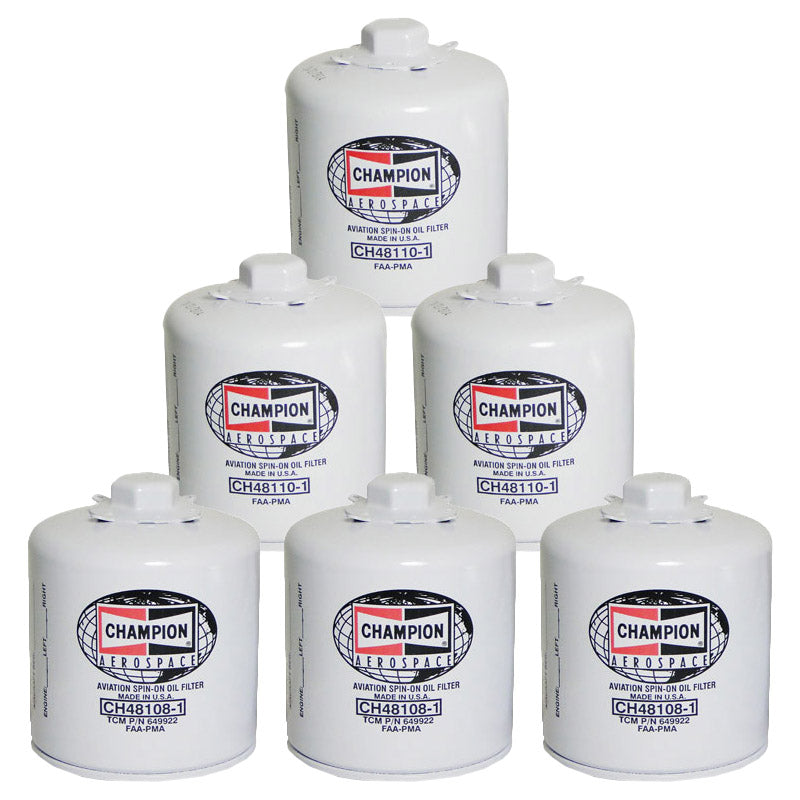 Champion Oil Filter Convenience 6 Pack (CH48108-1 / CH48110-1)