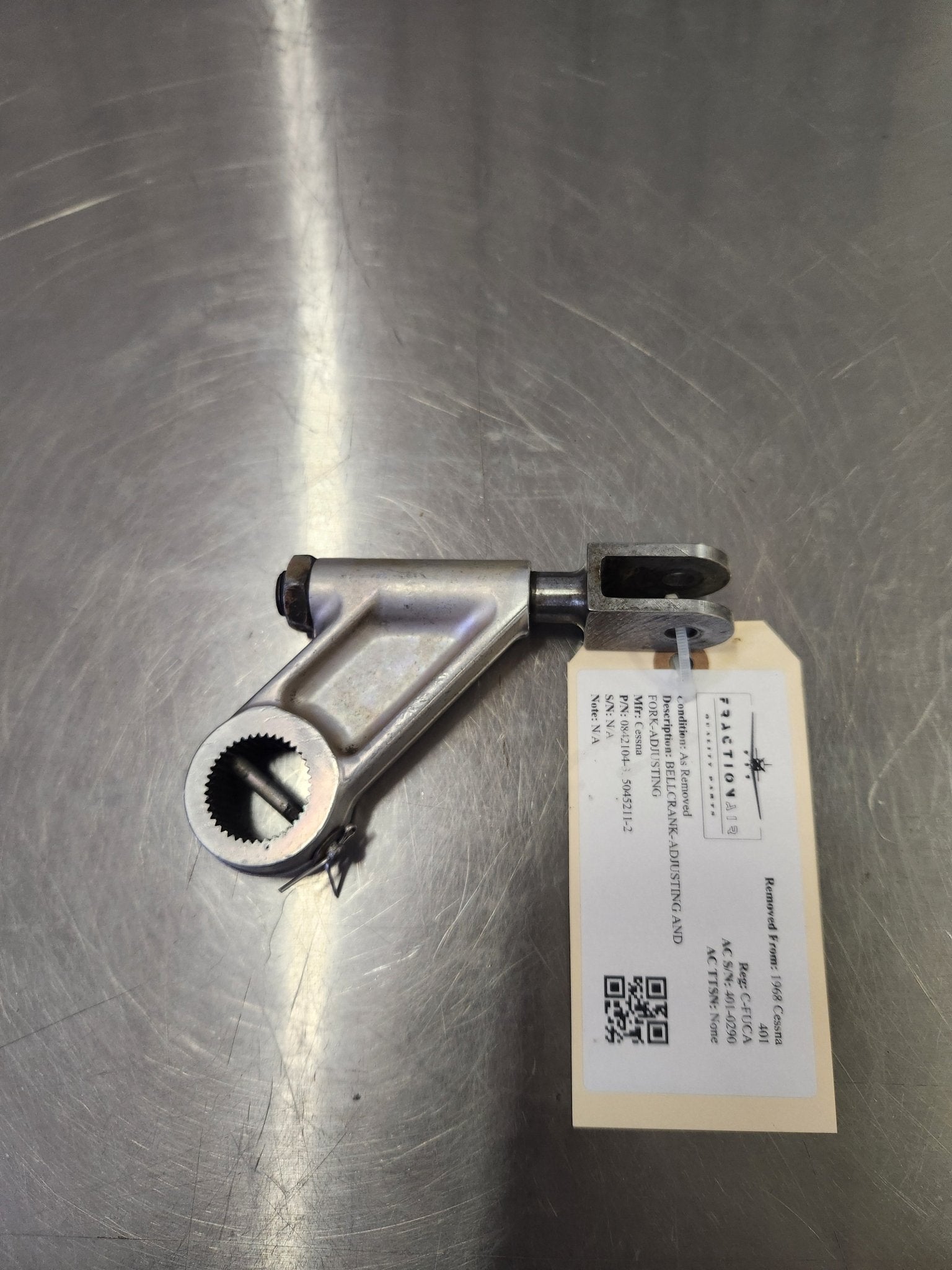0842104 - 3, 5045211 - 2 Cessna BELLCRANK - ADJUSTING AND FORK - ADJUSTING | FractionAIR Parts - Aircraft Parts & Accessories