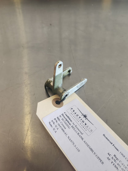 0843400 - 81, NAS75 - 3 - 110 Cessna BELLCRANK ASSEMBLY - UPPER W/ BUSHING | FractionAIR Parts - Aircraft Parts & Accessories