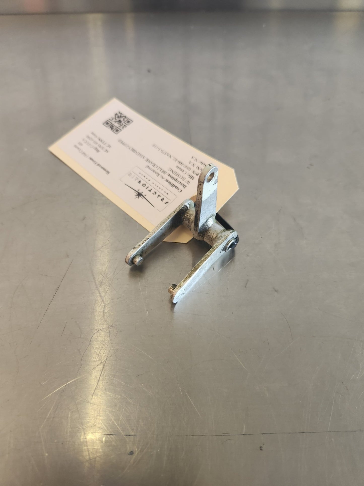 0843400 - 81, NAS75 - 3 - 110 Cessna BELLCRANK ASSEMBLY - UPPER W/ BUSHING | FractionAIR Parts - Aircraft Parts & Accessories