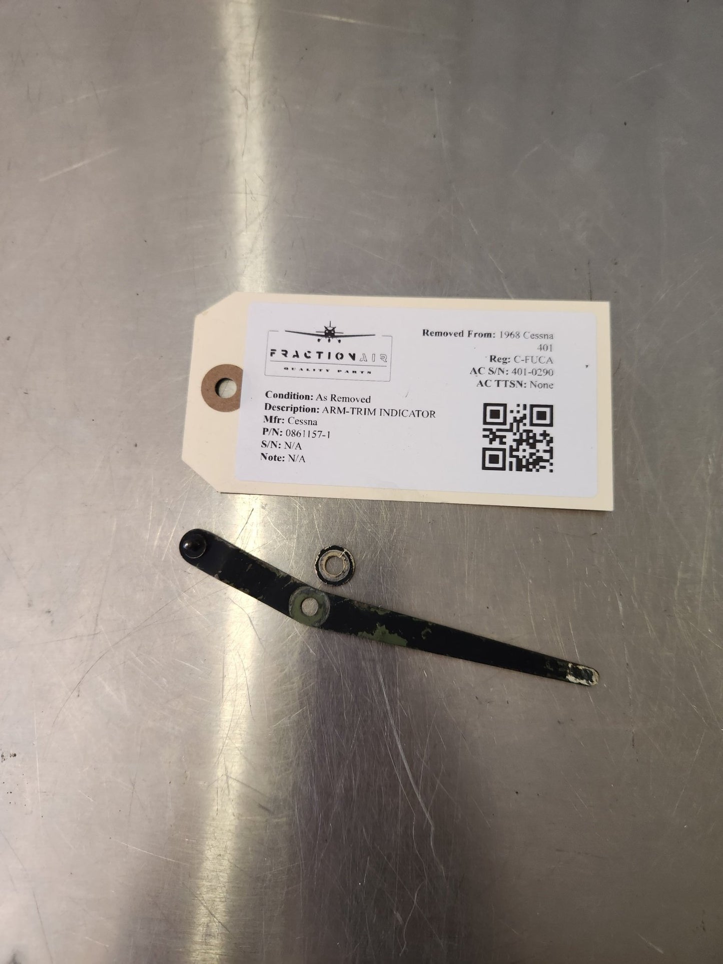 0861157 - 1 Cessna ARM - TRIM INDICATOR | FractionAIR Parts - Aircraft Parts & Accessories