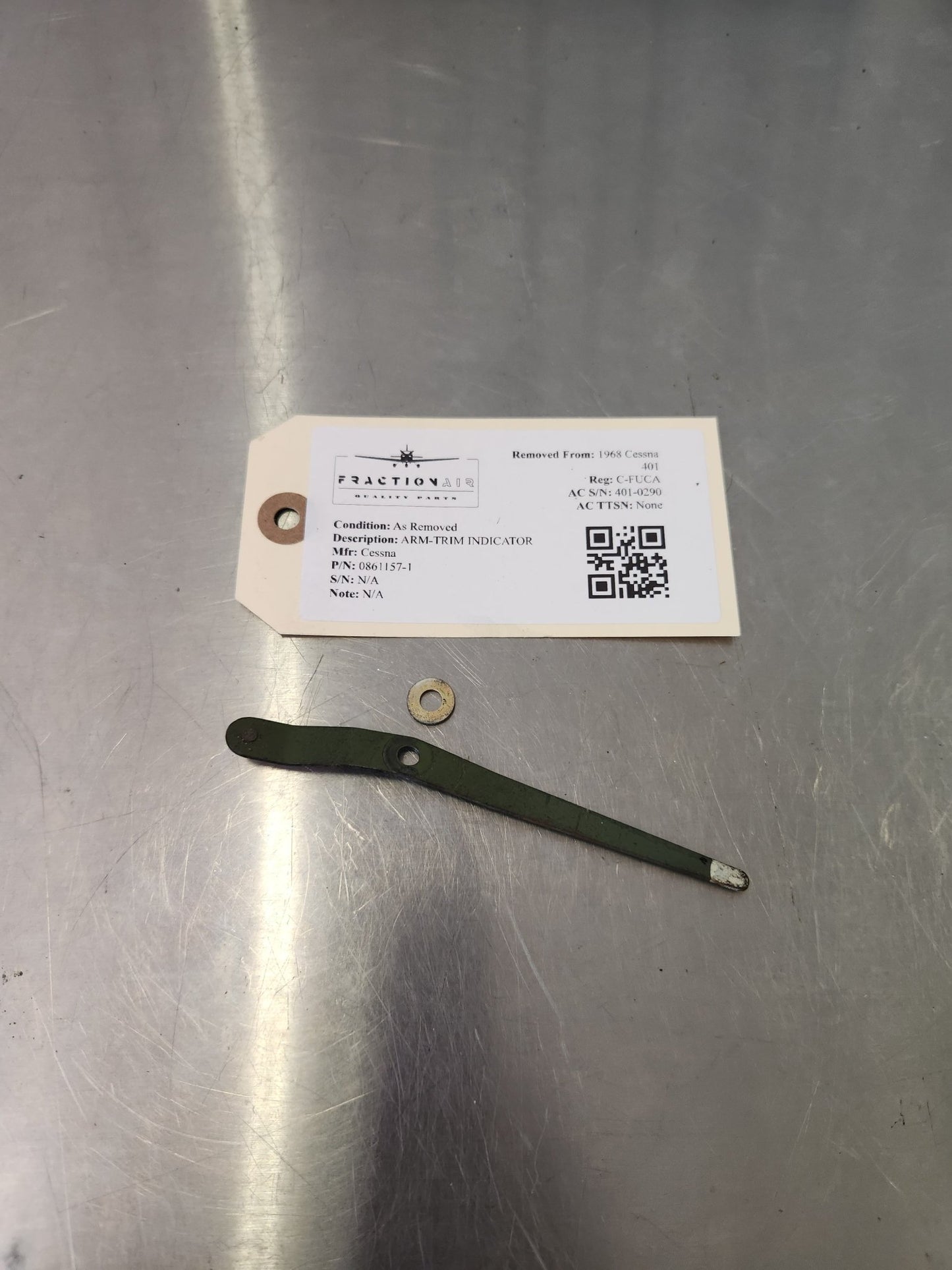 0861157 - 1 Cessna ARM - TRIM INDICATOR | FractionAIR Parts - Aircraft Parts & Accessories