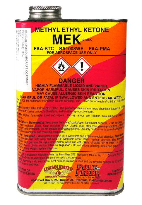 Poly-Fiber MEK Solvent 1 Quart
