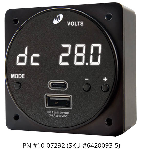 Mid-Continent Chronos Digital Clock — Dual USB Charger 6420093-2