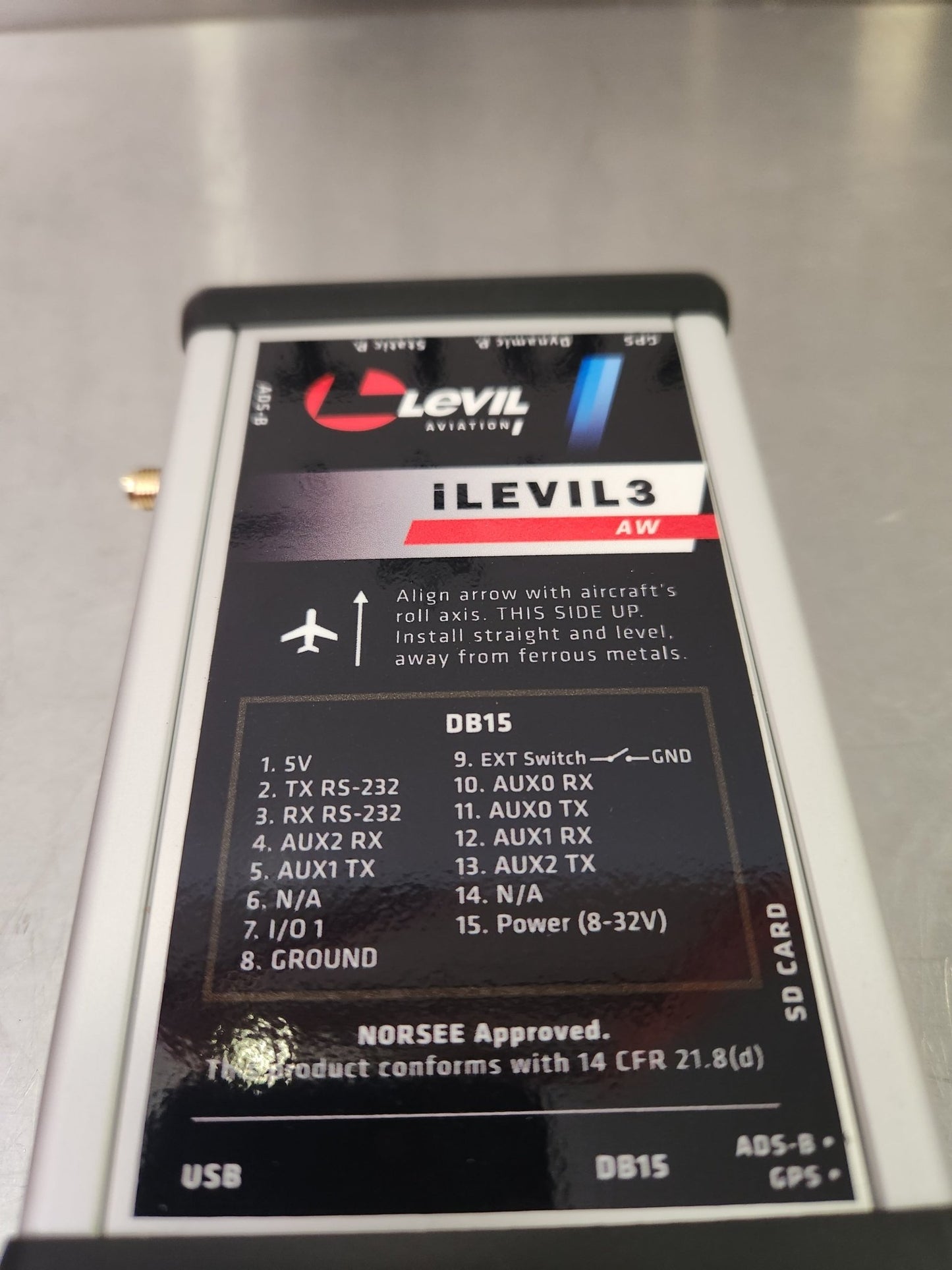 100 - 03 - 02 - 01 Levil Aviation Portable Attitude Indicator iLevil 3 AW | FractionAIR Parts - Aircraft Parts & Accessories