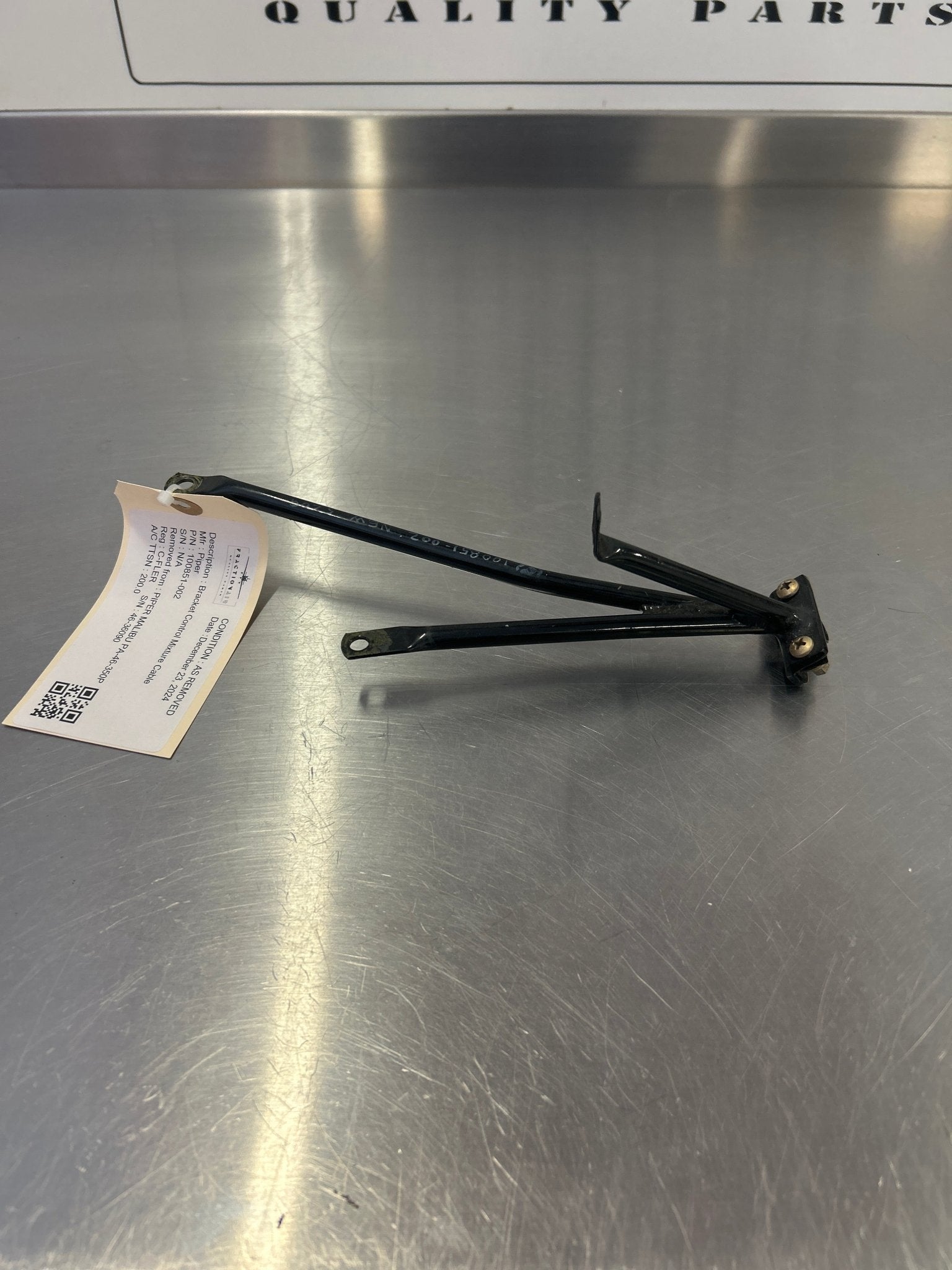 100851 - 002 Bracket Control Mixture Cable | FractionAIR Parts - Aircraft Parts & Accessories