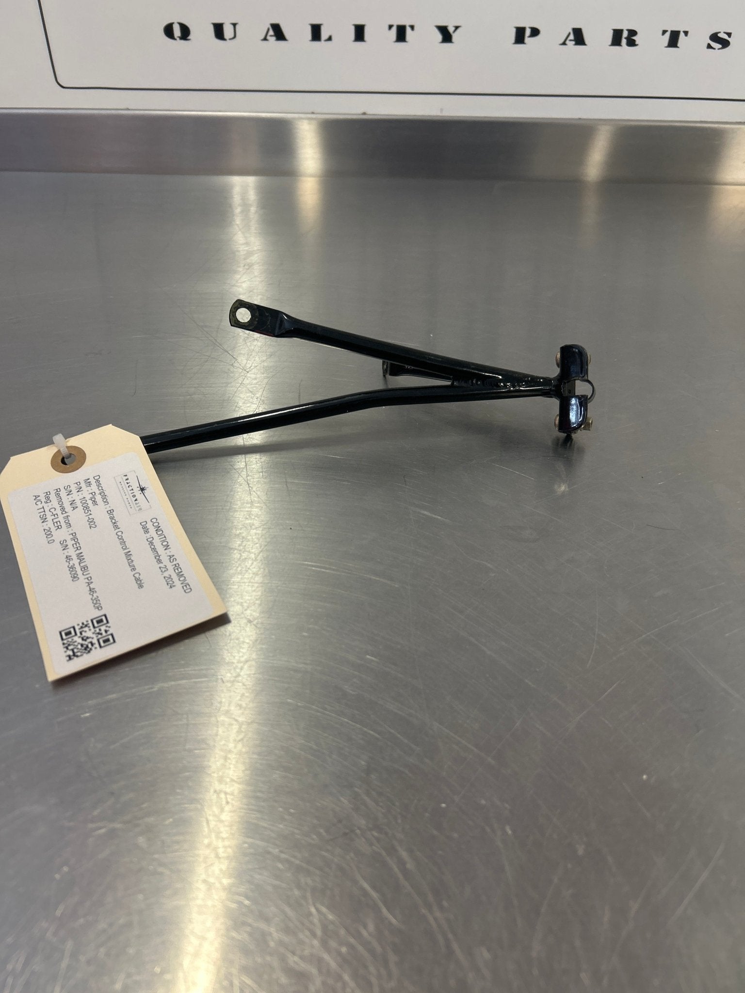 100851 - 002 Bracket Control Mixture Cable | FractionAIR Parts - Aircraft Parts & Accessories