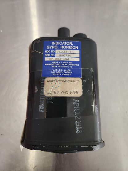 102 - 0041 - 04 RC Allen Gyro horizon indicator | FractionAIR Parts - Aircraft Parts & Accessories