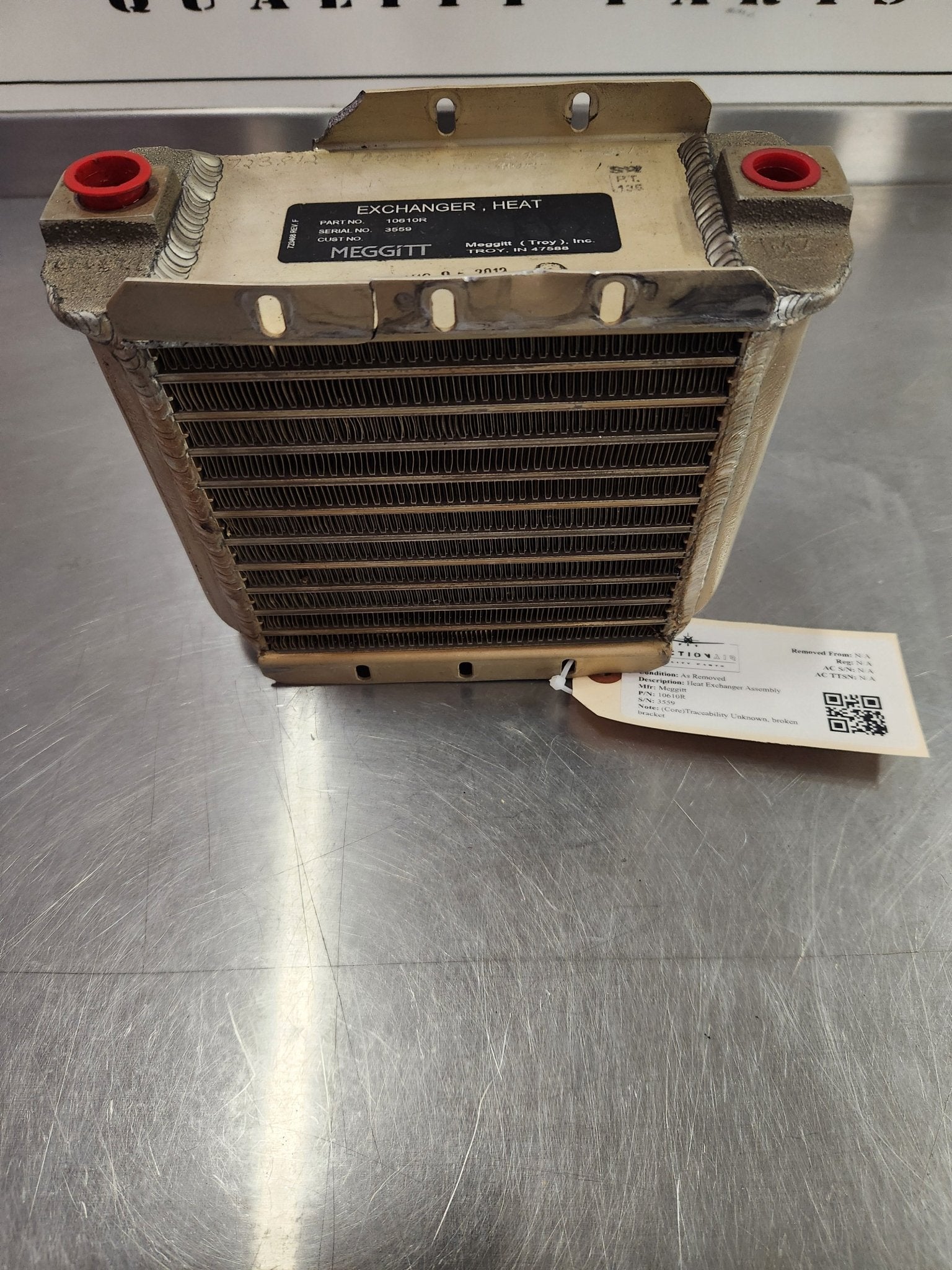 10610R Meggitt Heat Exchanger Assembly | FractionAIR Parts - Aircraft Parts & Accessories