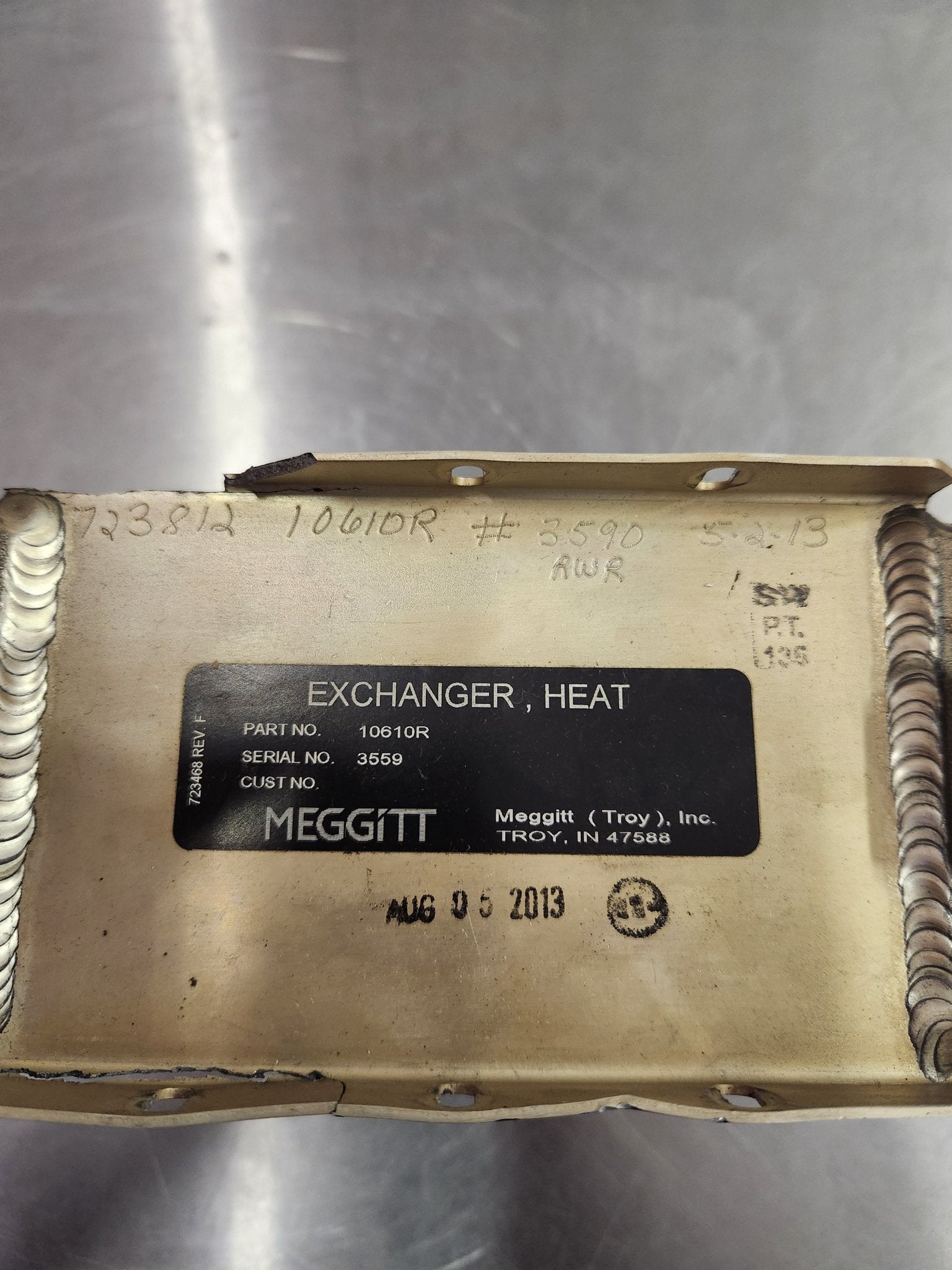 10610R Meggitt Heat Exchanger Assembly | FractionAIR Parts - Aircraft Parts & Accessories