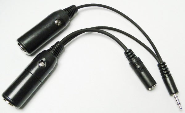 Pilot USA PA 85 Dual GA to ICOM A5/A23 Adapter with PTT Input