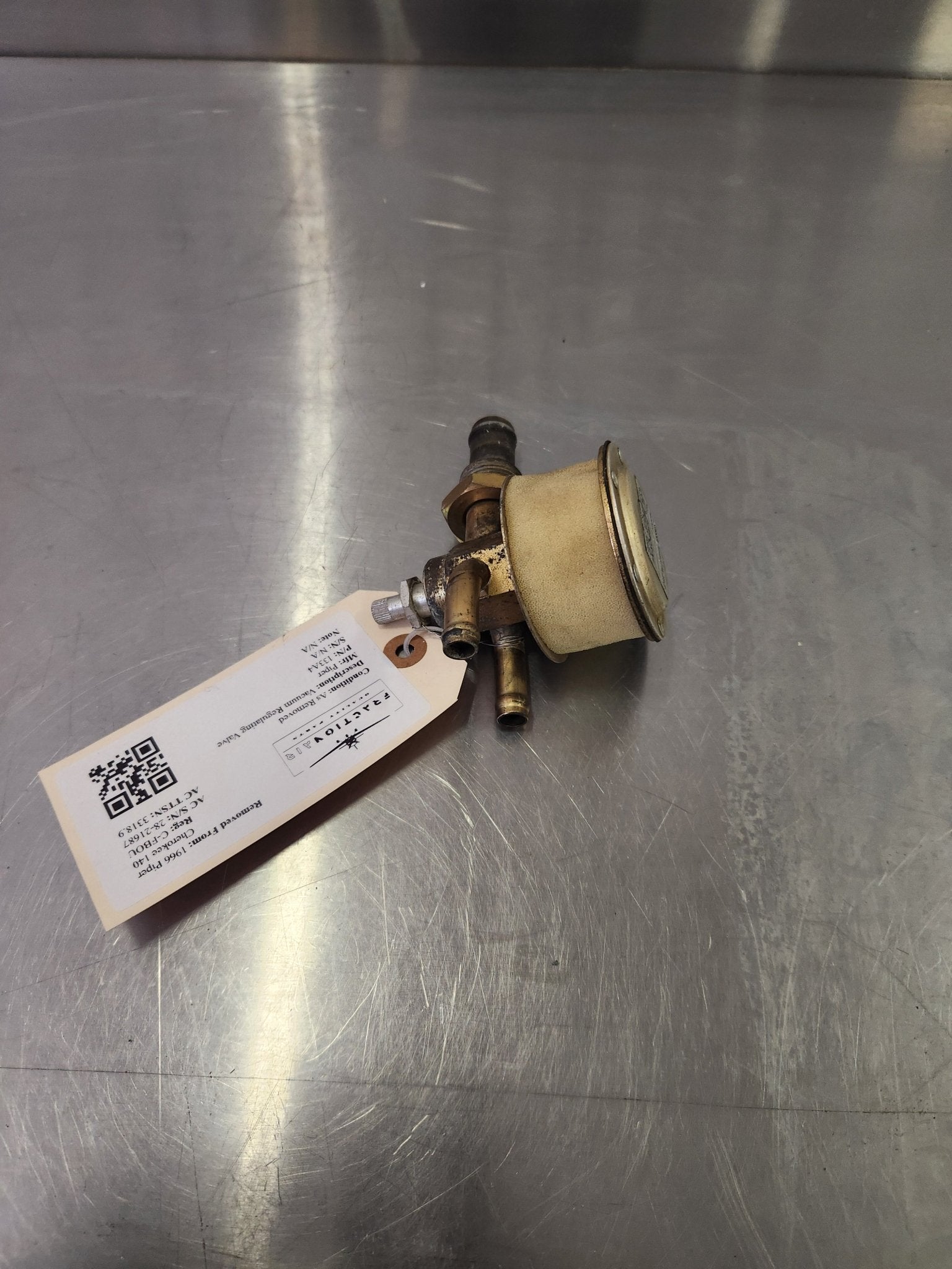 133A4 Airborne Manufacturing Company Vacuum Regulating Valve 2H3 - 12 | FractionAIR Parts - Aircraft Parts & Accessories