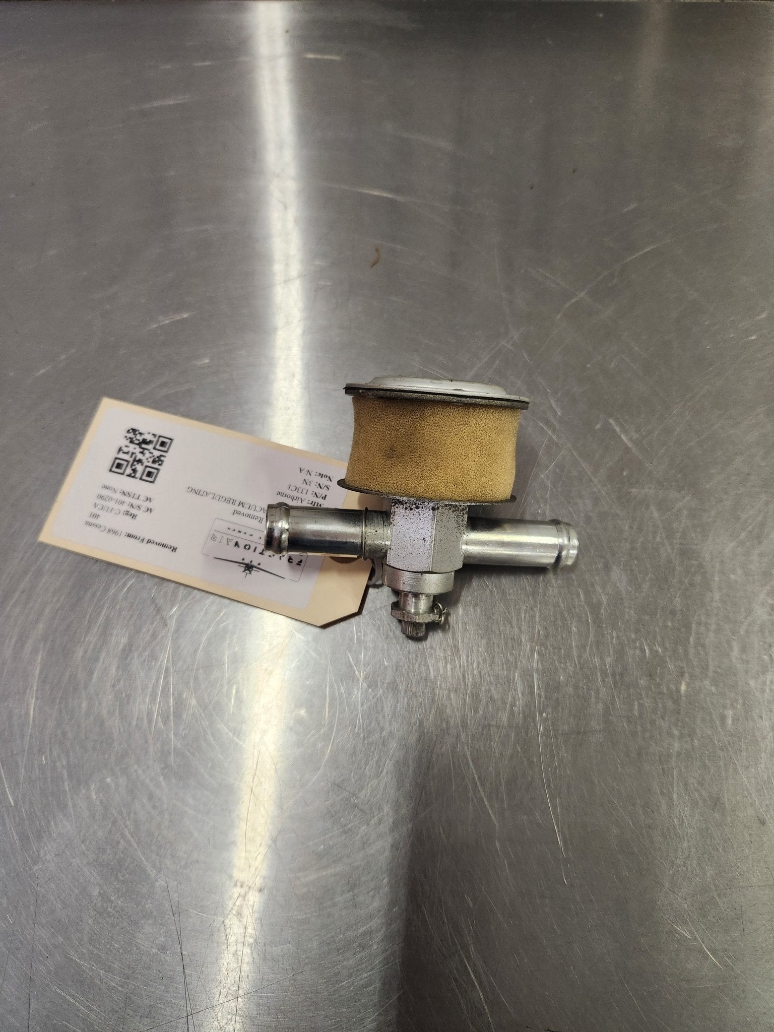 133C1 Airborne VACUUM REGULATING VALVE | FractionAIR Parts - Aircraft Parts & Accessories