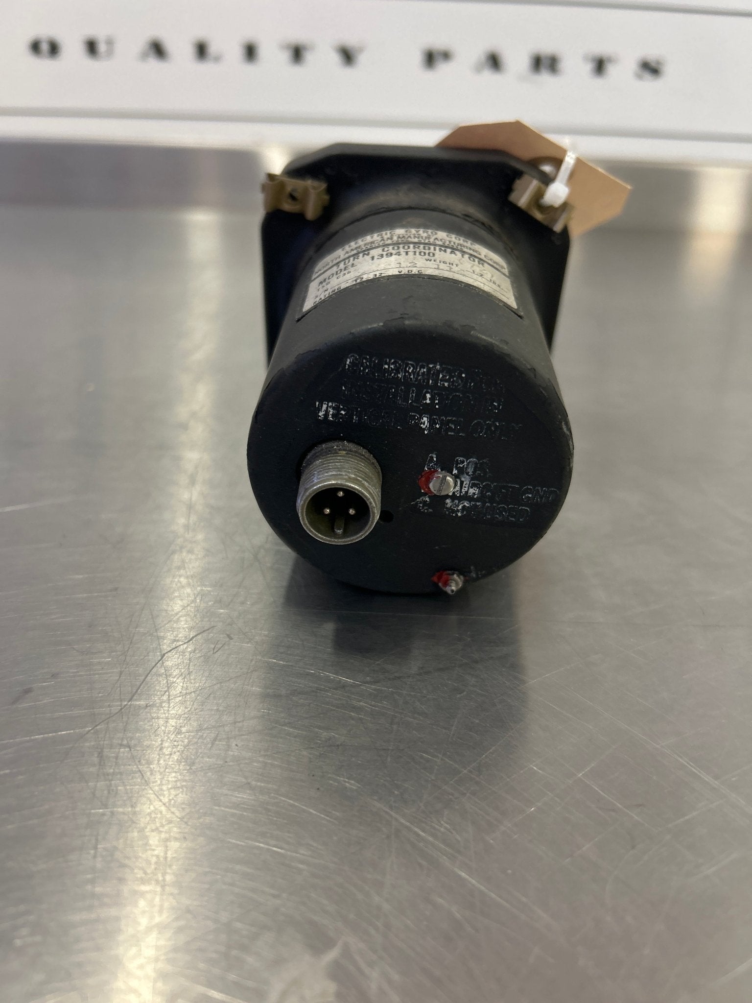 1394T100 - 7Z Electric Gyro Corp INSTRUMENT - Turn coordinator 548 313 | FractionAIR Parts - Aircraft Parts & Accessories