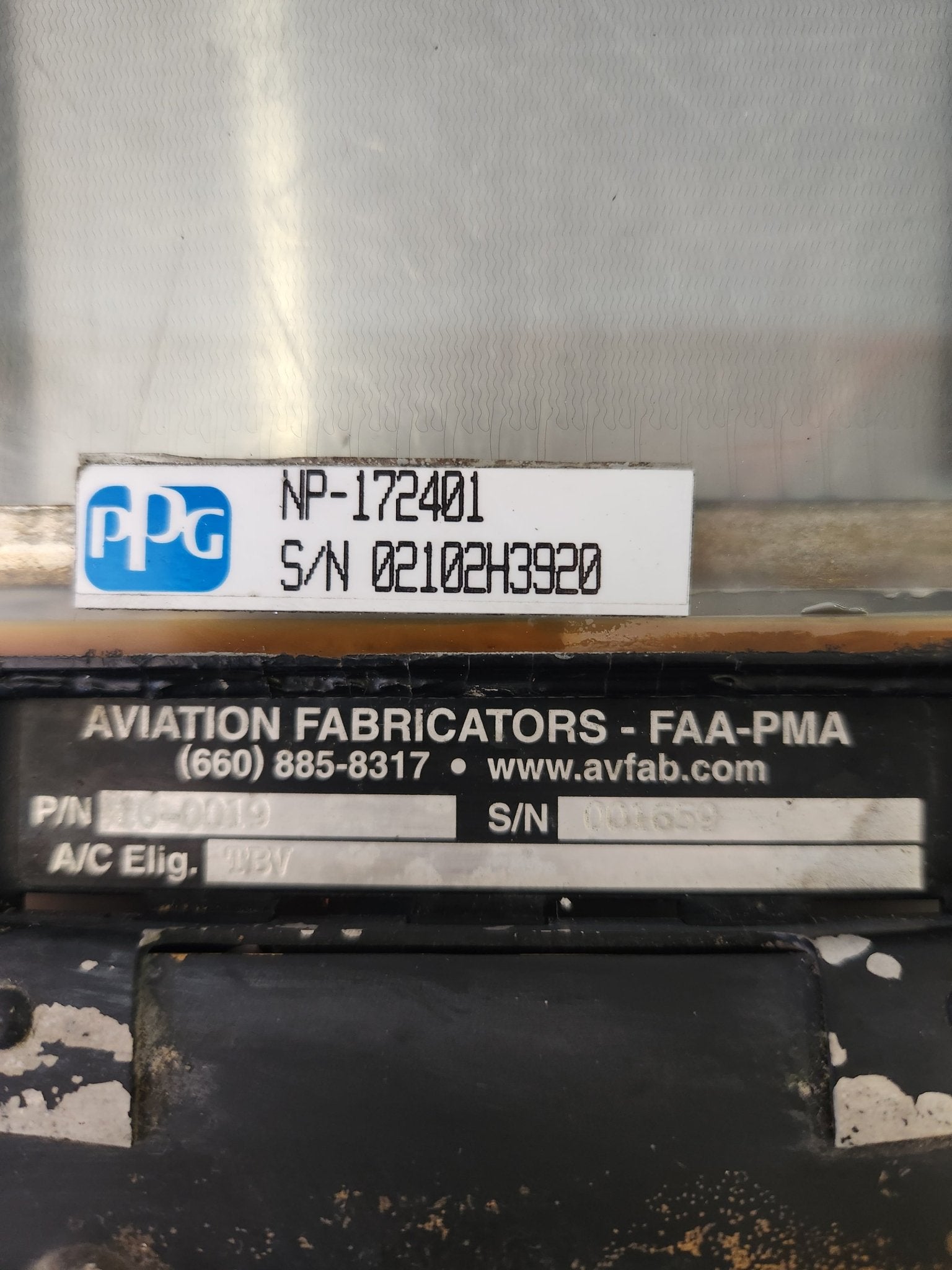 172401 PPG WINDSHIELD DE - ICE HOT PLATE - CORE 16 - 0019 | FractionAIR Parts - Aircraft Parts & Accessories