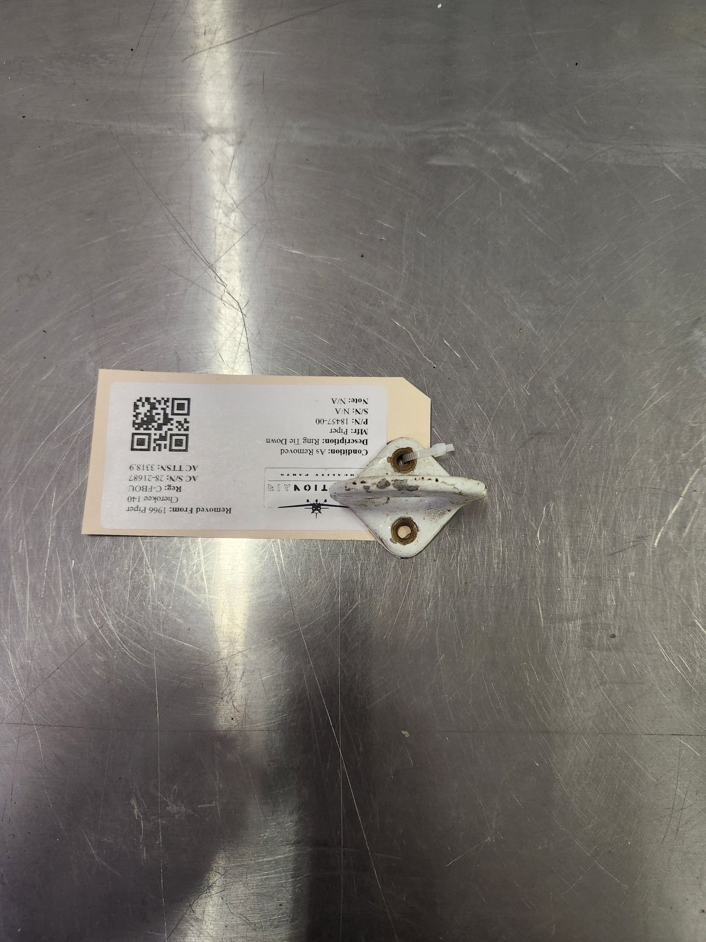 18457 - 00 Piper Ring Tie Down | FractionAIR Parts - Aircraft Parts & Accessories