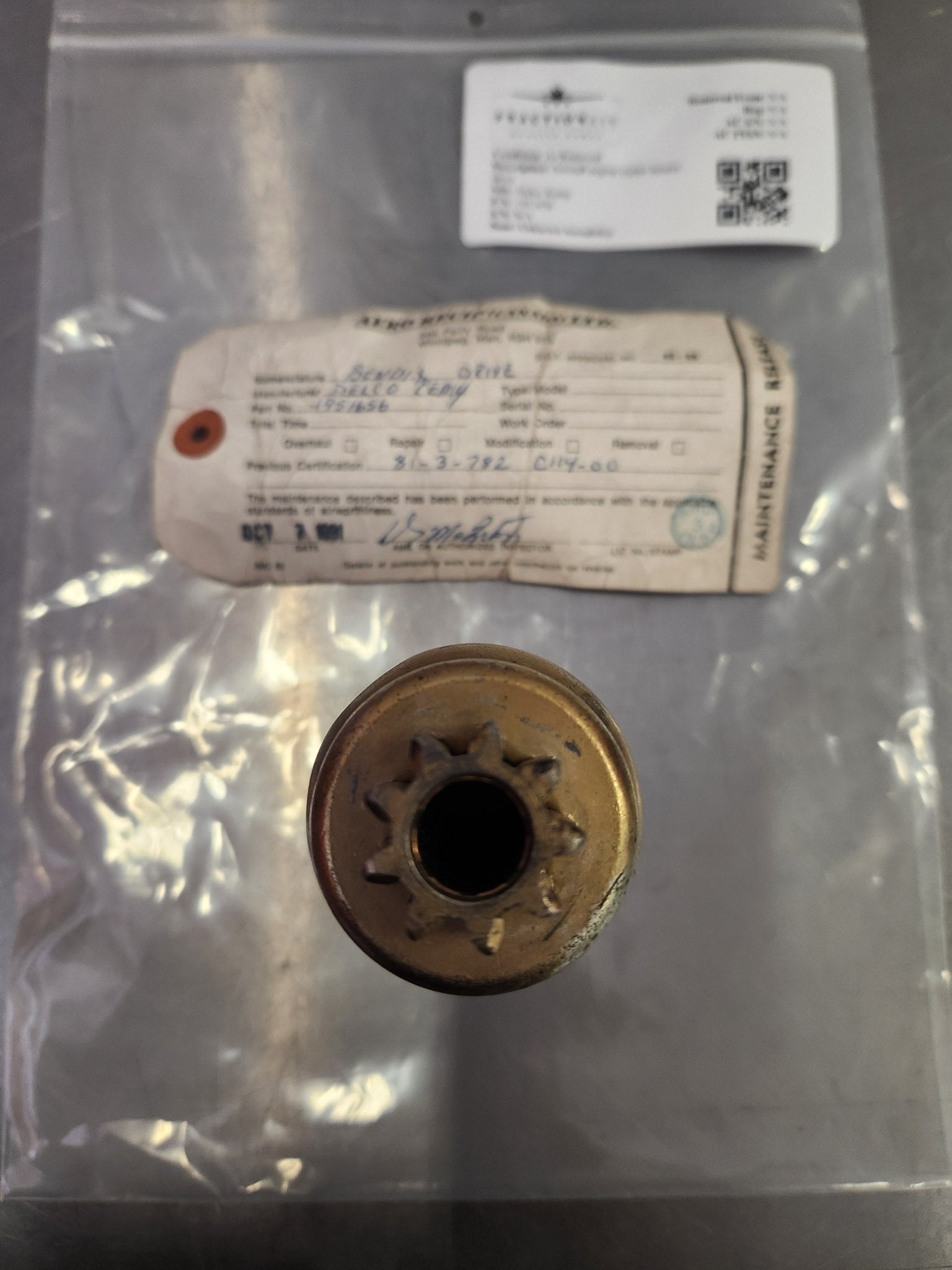 1951656 Delco Remy Aircraft engine starter bendix drive | FractionAIR Parts - Aircraft Parts & Accessories