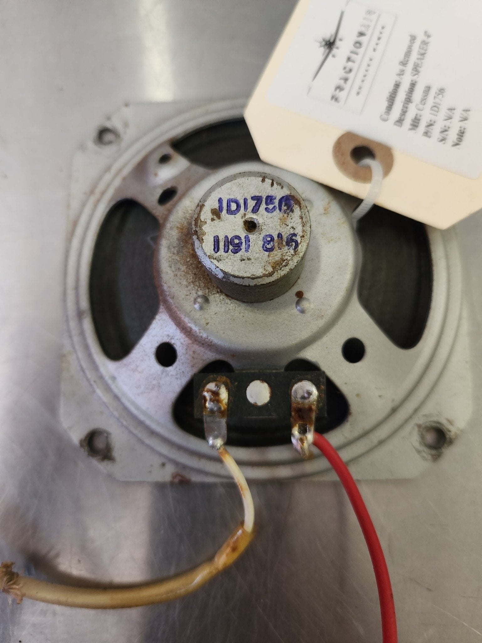 1D1756 Cessna SPEAKER 4'' | FractionAIR Parts - Aircraft Parts & Accessories