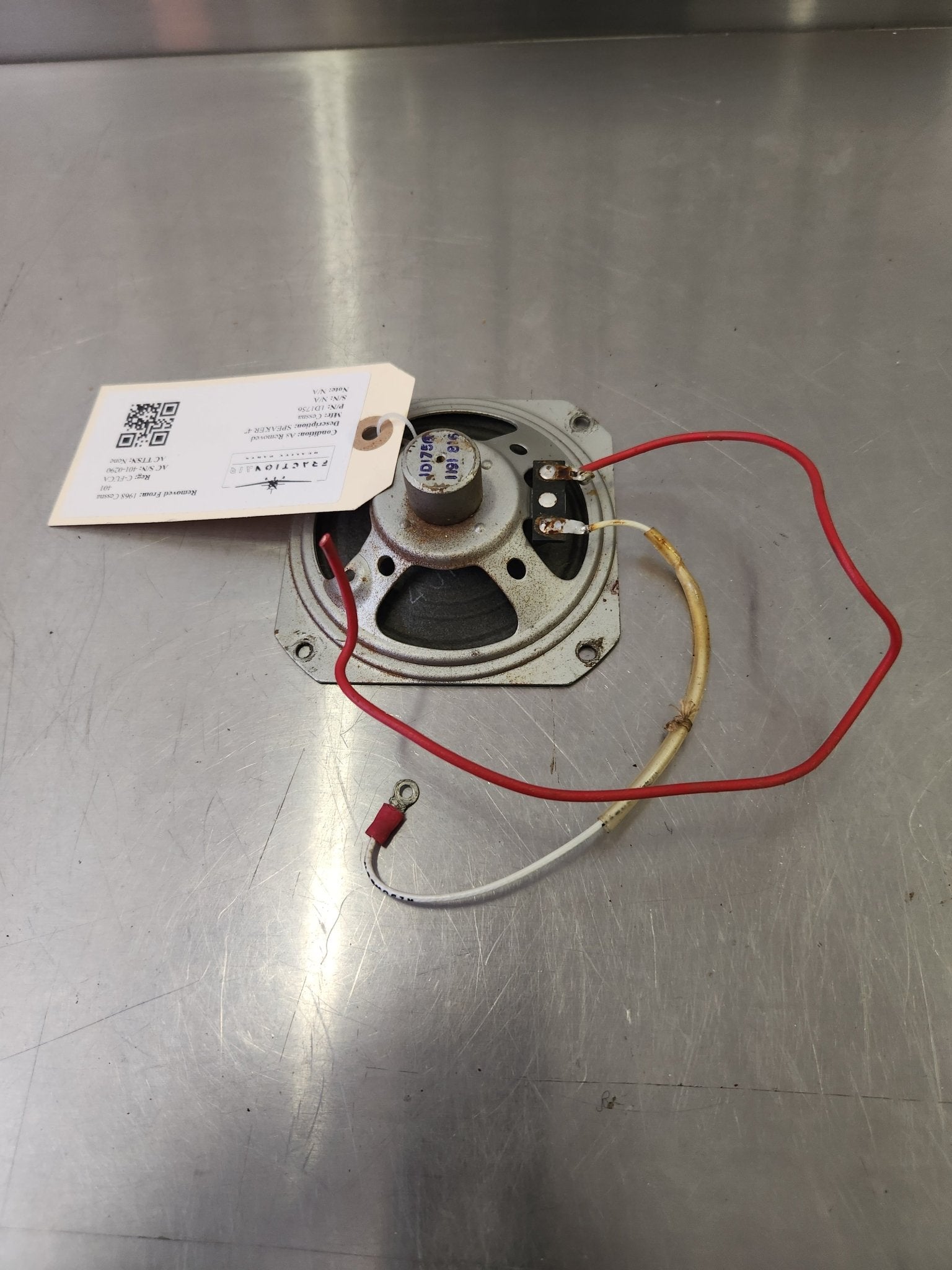 1D1756 Cessna SPEAKER 4'' | FractionAIR Parts - Aircraft Parts & Accessories