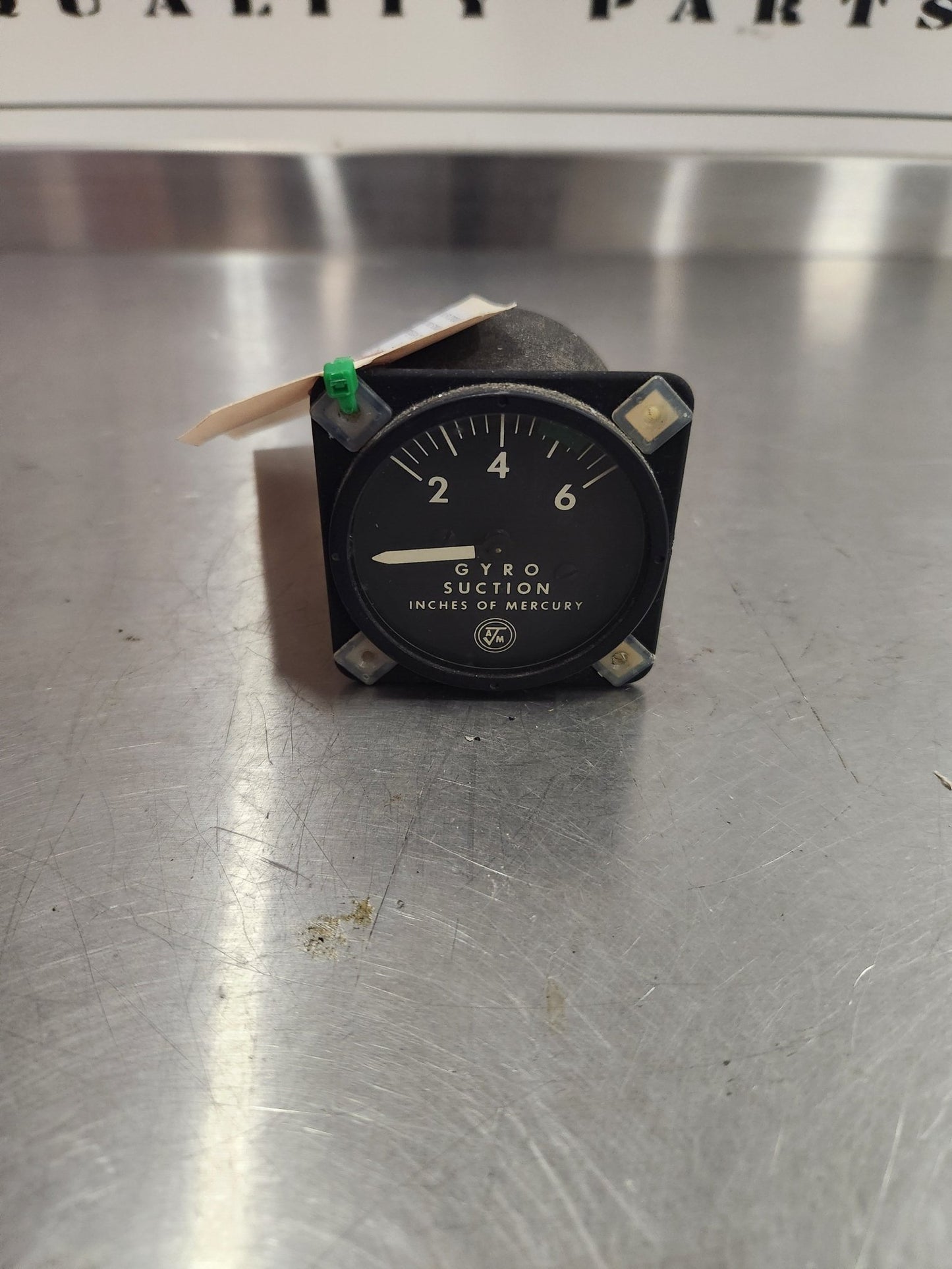 1G13 - 12 Airborne mfg co Succion Gauge | FractionAIR Parts - Aircraft Parts & Accessories