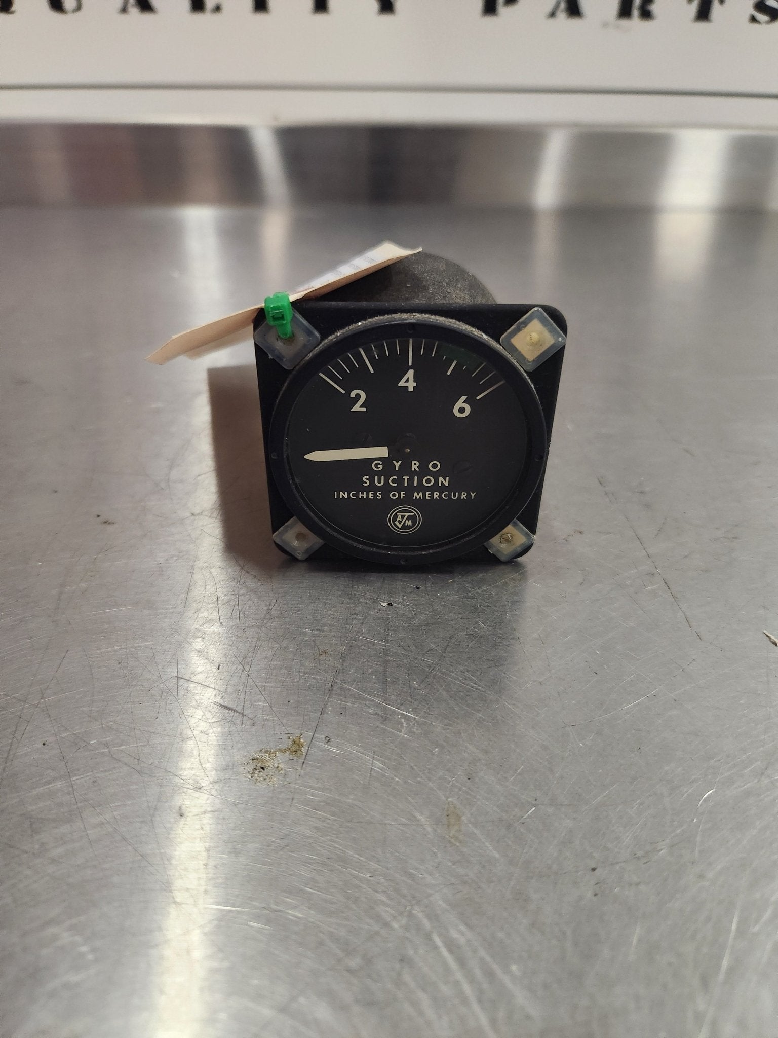 1G13 - 12 Airborne mfg co Succion Gauge | FractionAIR Parts - Aircraft Parts & Accessories