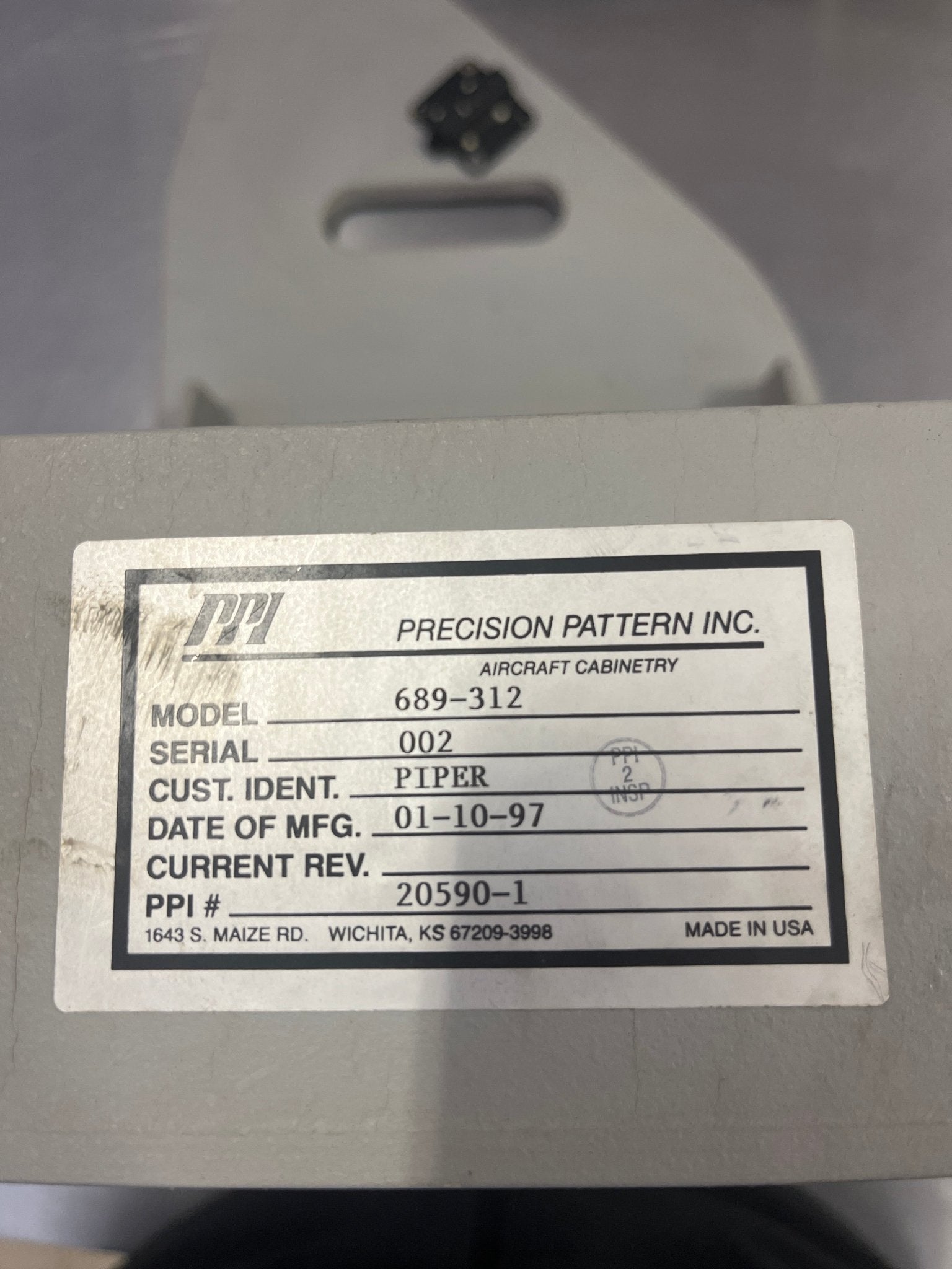 20590 - 001 Cabinet L/H | FractionAIR Parts - Aircraft Parts & Accessories