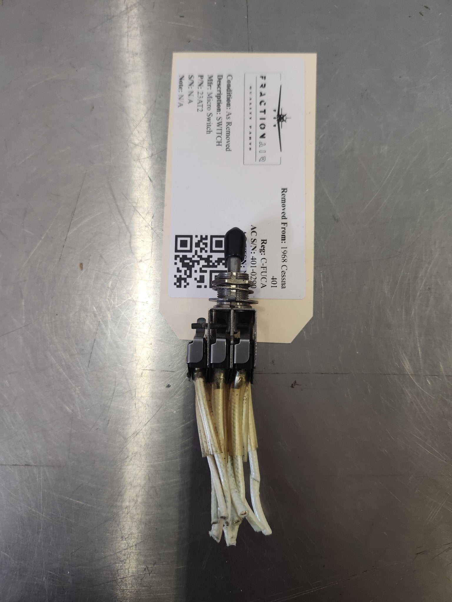 23AT2 Micro Switch SWITCH | FractionAIR Parts - Aircraft Parts & Accessories