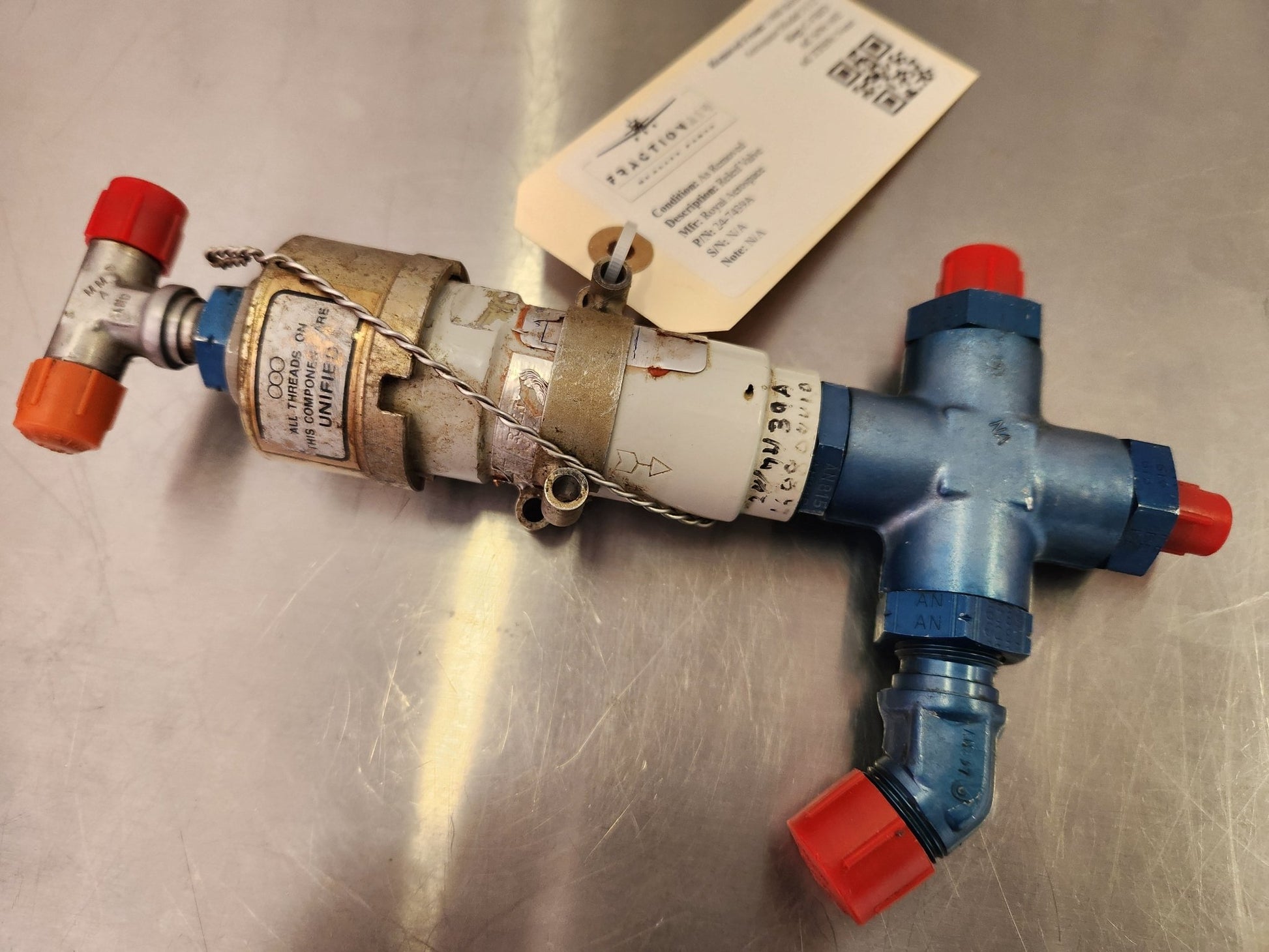 24 - 7439A 1988 British Aerospace Model 3112 Releif Valve | FractionAIR Parts - Aircraft Parts & Accessories
