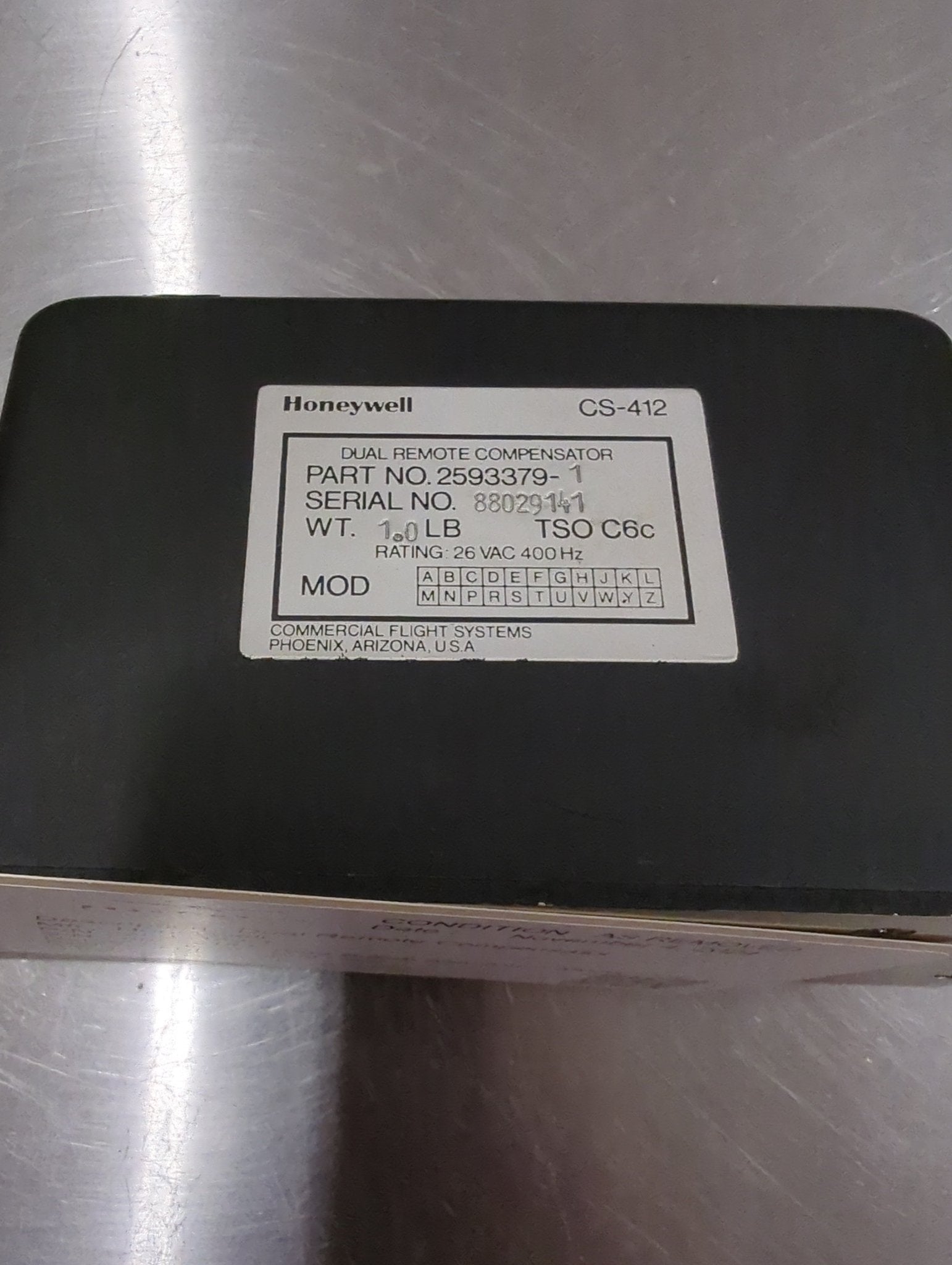 2593379 - 1 Honeywell Dual Remote Compensator ALT : CS - 412 | FractionAIR Parts - Aircraft Parts & Accessories