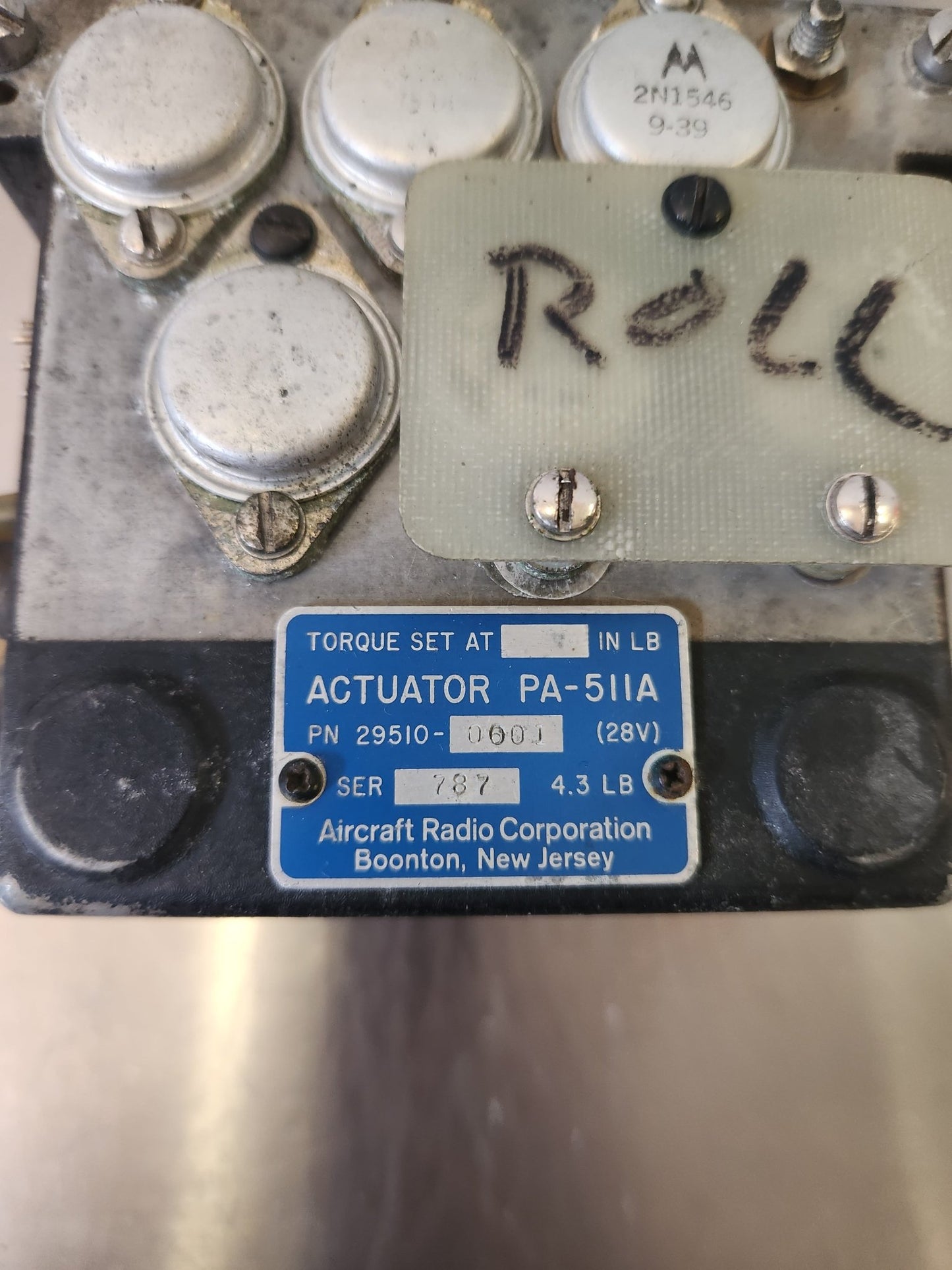29510 - 0501 Aircraft Radio Corporation ACTUATOR - ROLL 29510 - 0500 | FractionAIR Parts - Aircraft Parts & Accessories