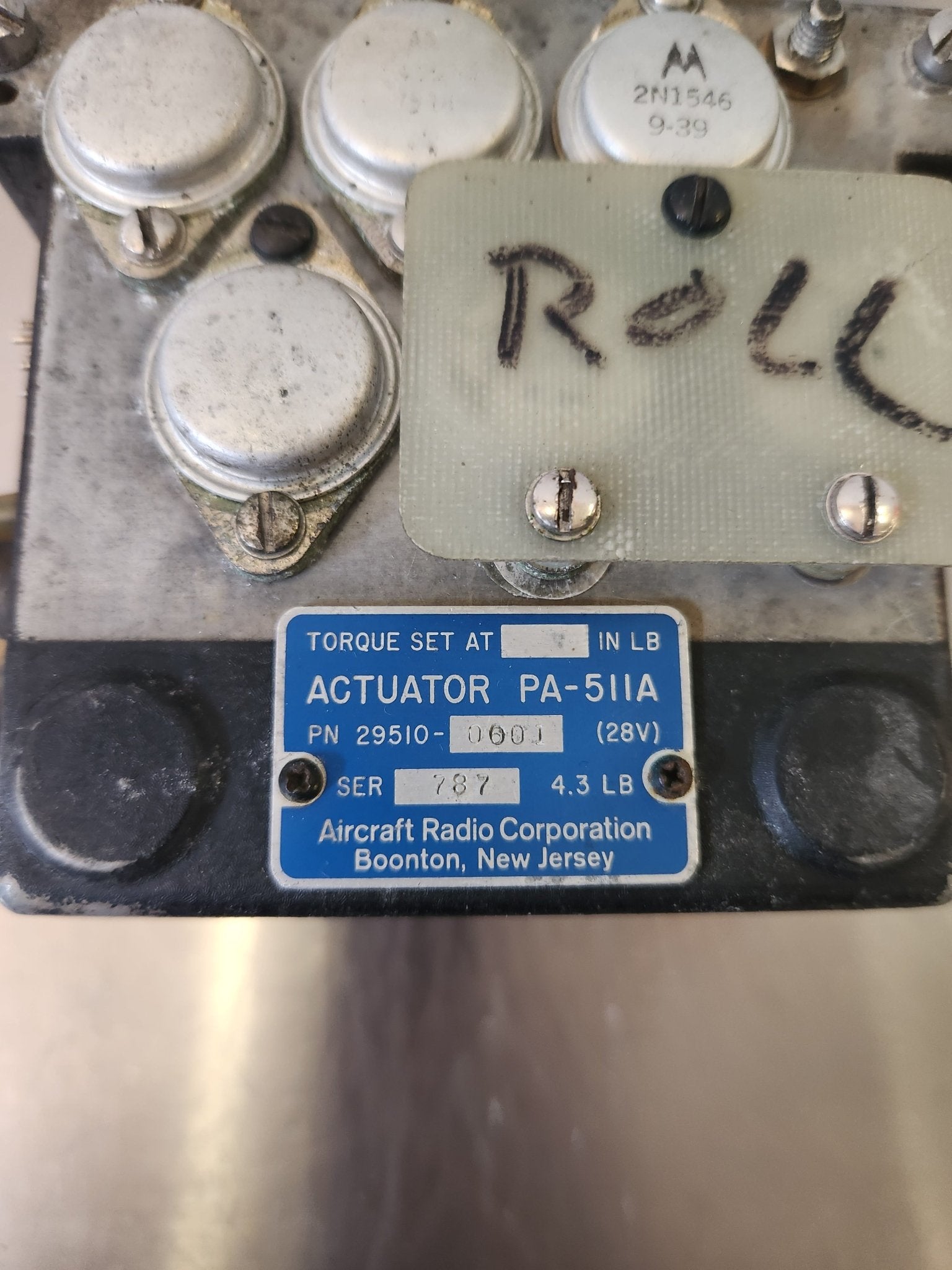 29510 - 0501 Aircraft Radio Corporation ACTUATOR - ROLL 29510 - 0500 | FractionAIR Parts - Aircraft Parts & Accessories