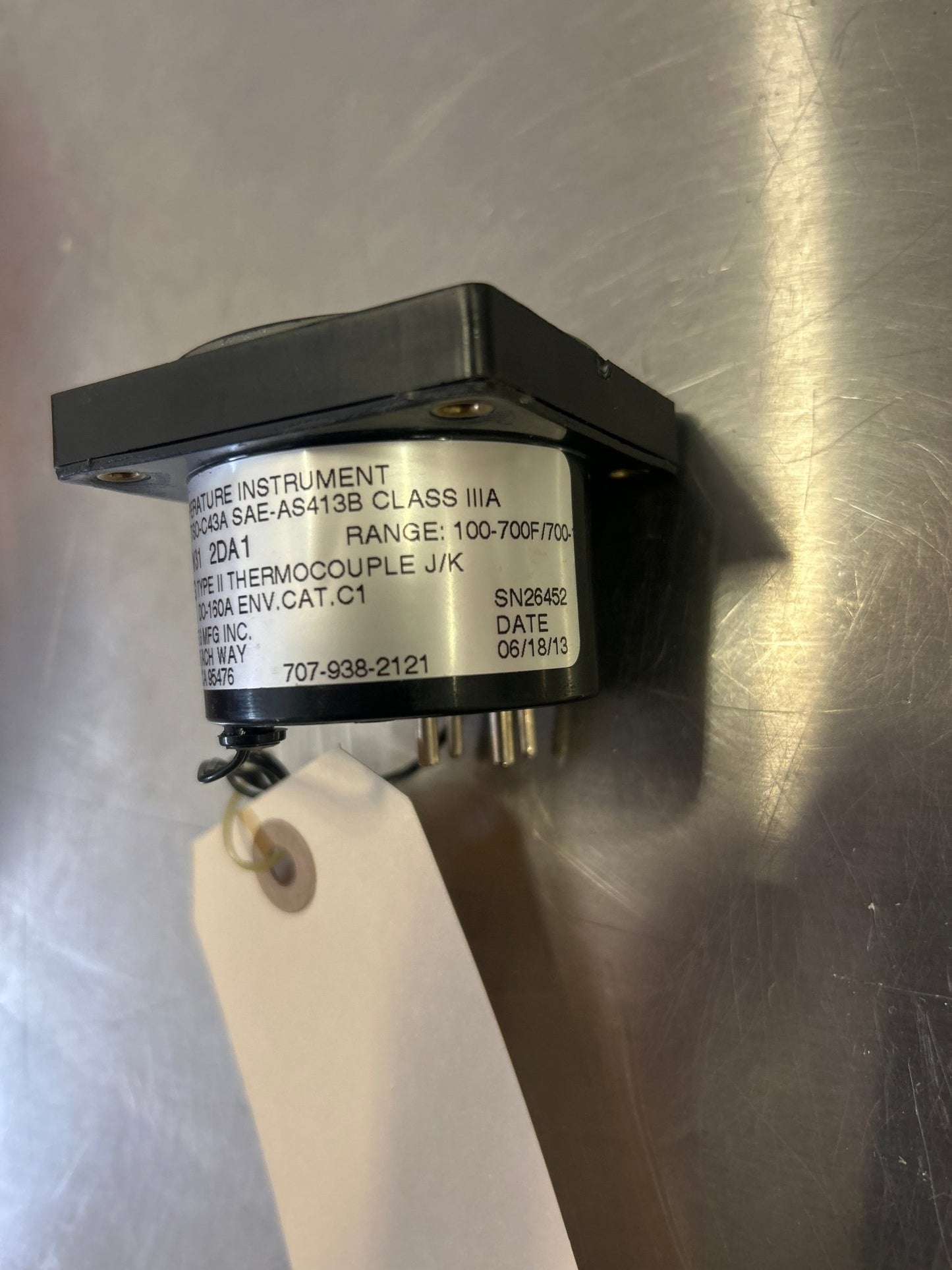 2DA1 Westberg MFG INC Dual EGT 700 - 1700°F / CHT 100 - 700°F, 2 1/4" Square 77532 - 02 | FractionAIR Parts - Aircraft Parts & Accessories