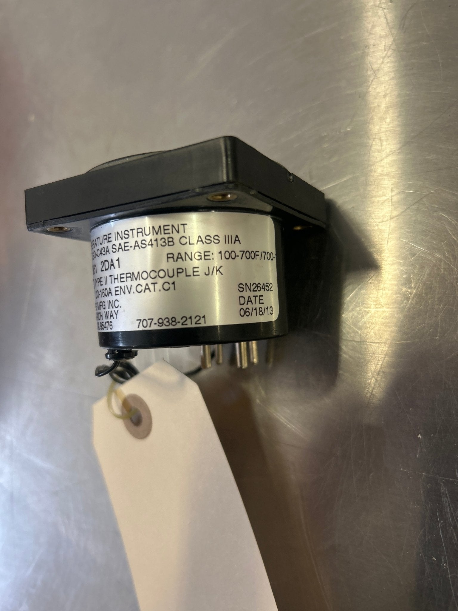 2DA1 Westberg MFG INC Dual EGT 700 - 1700°F / CHT 100 - 700°F, 2 1/4" Square 77532 - 02 | FractionAIR Parts - Aircraft Parts & Accessories