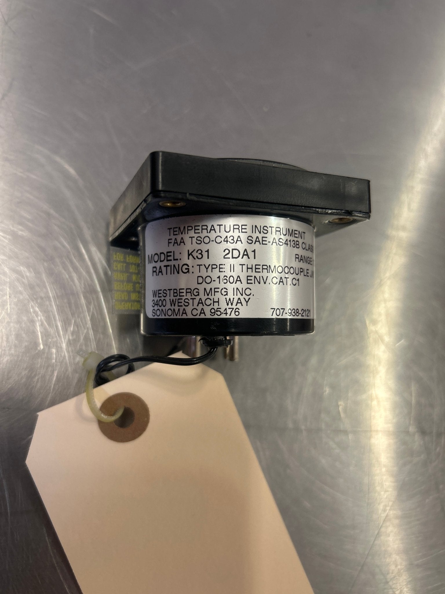 2DA1 Westberg MFG INC Dual EGT 700 - 1700°F / CHT 100 - 700°F, 2 1/4" Square 77532 - 02 | FractionAIR Parts - Aircraft Parts & Accessories