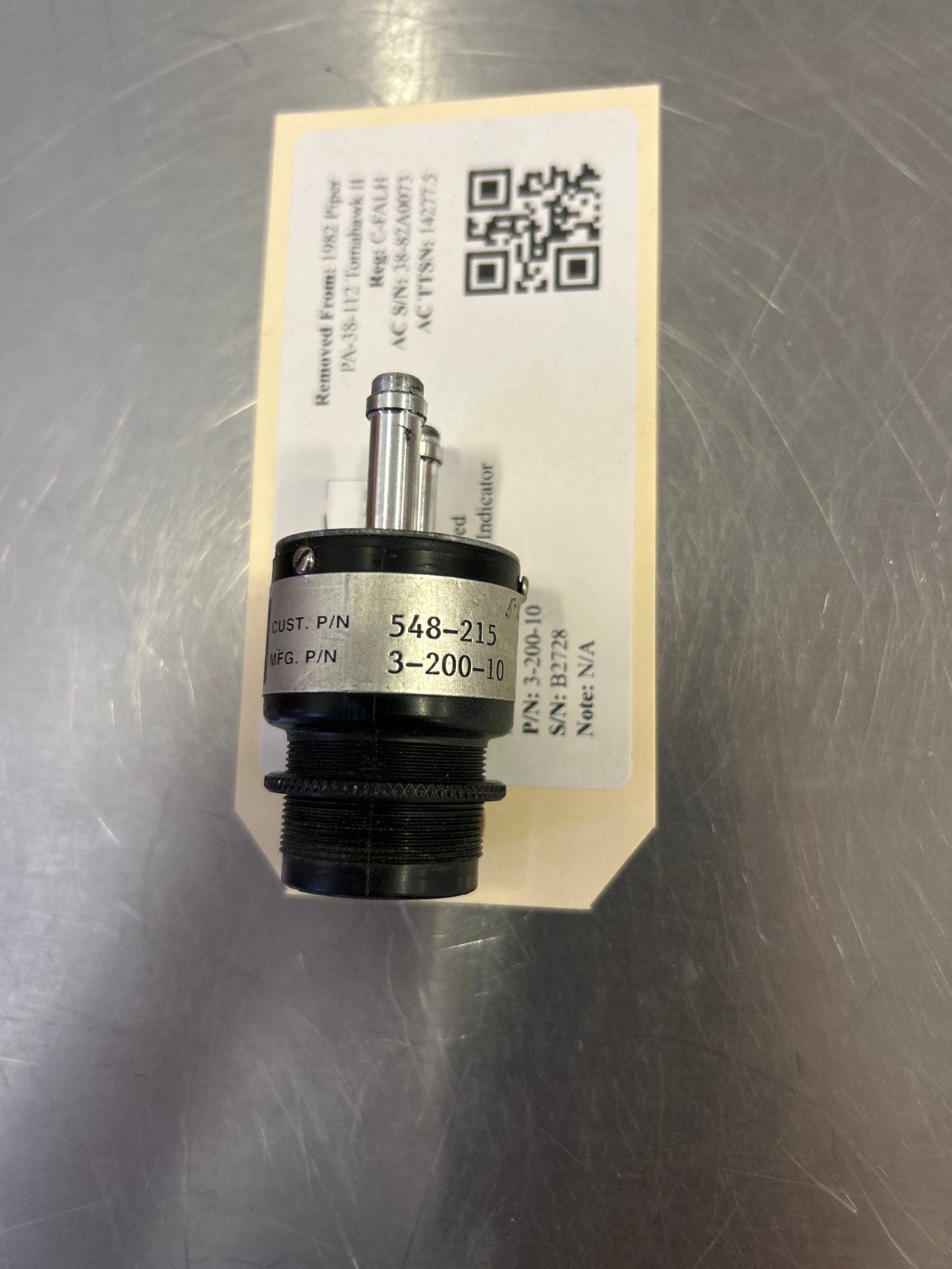 3 - 200 - 10 UMA Suction Indicator 548 - 215 | FractionAIR Parts - Aircraft Parts & Accessories