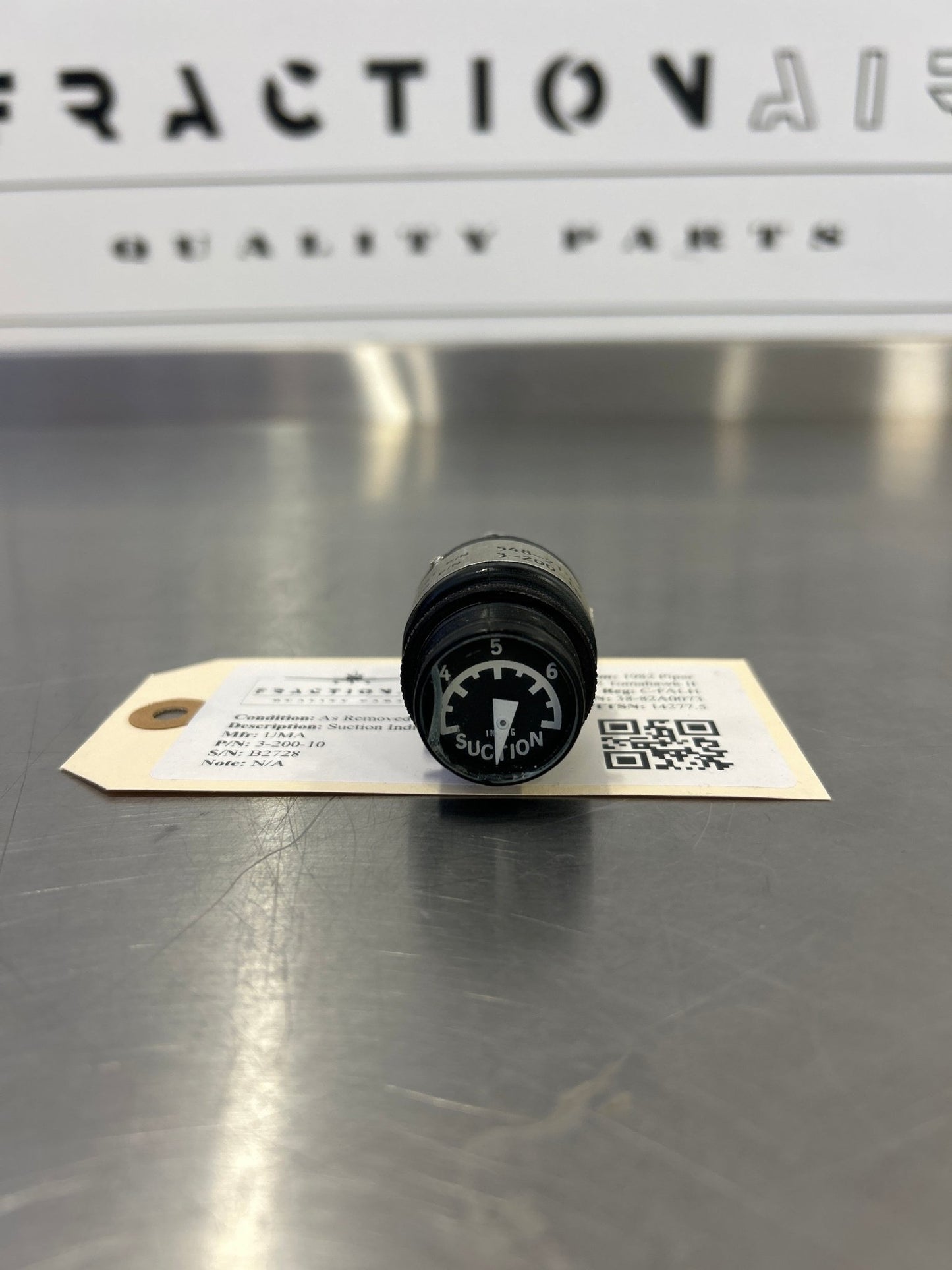 3 - 200 - 10 UMA Suction Indicator 548 - 215 | FractionAIR Parts - Aircraft Parts & Accessories